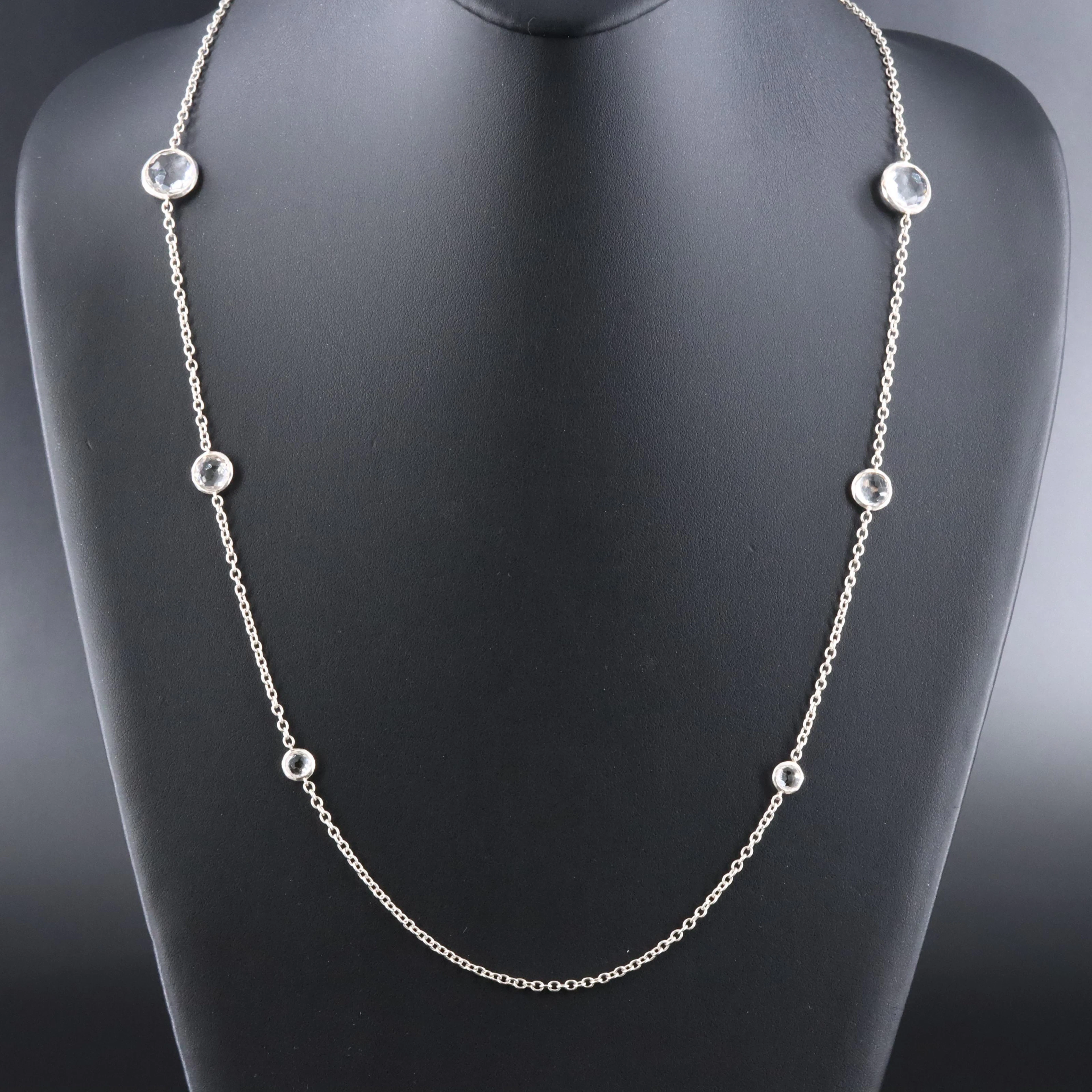 Ippolita Rock Candy Sterling and Quartz Station Necklace
