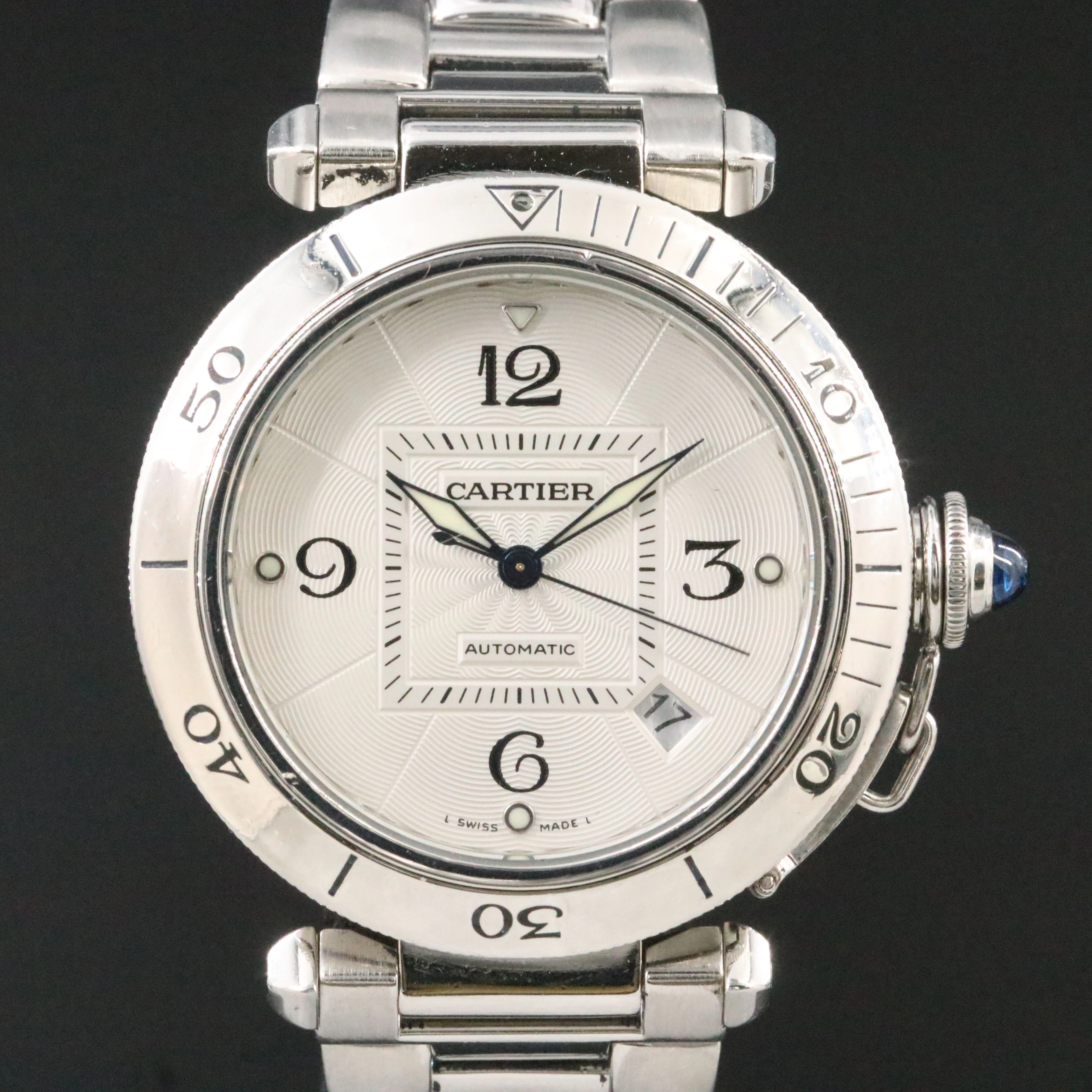 Cartier Pasha de Cartier 38MM Steel Automatic Watch
