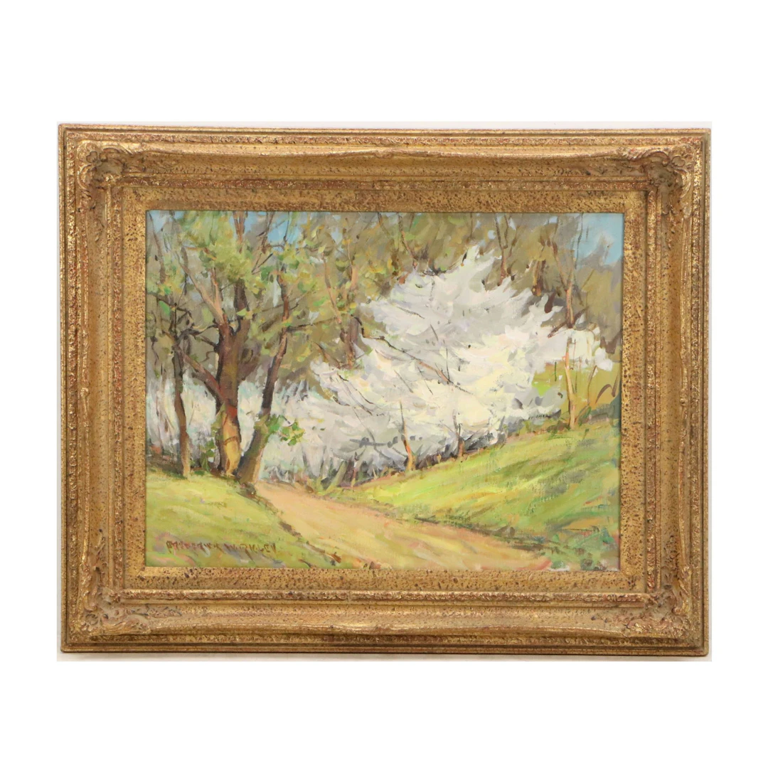 Frederick W. Rigley Impressionistic Style Landscape Oil Painting