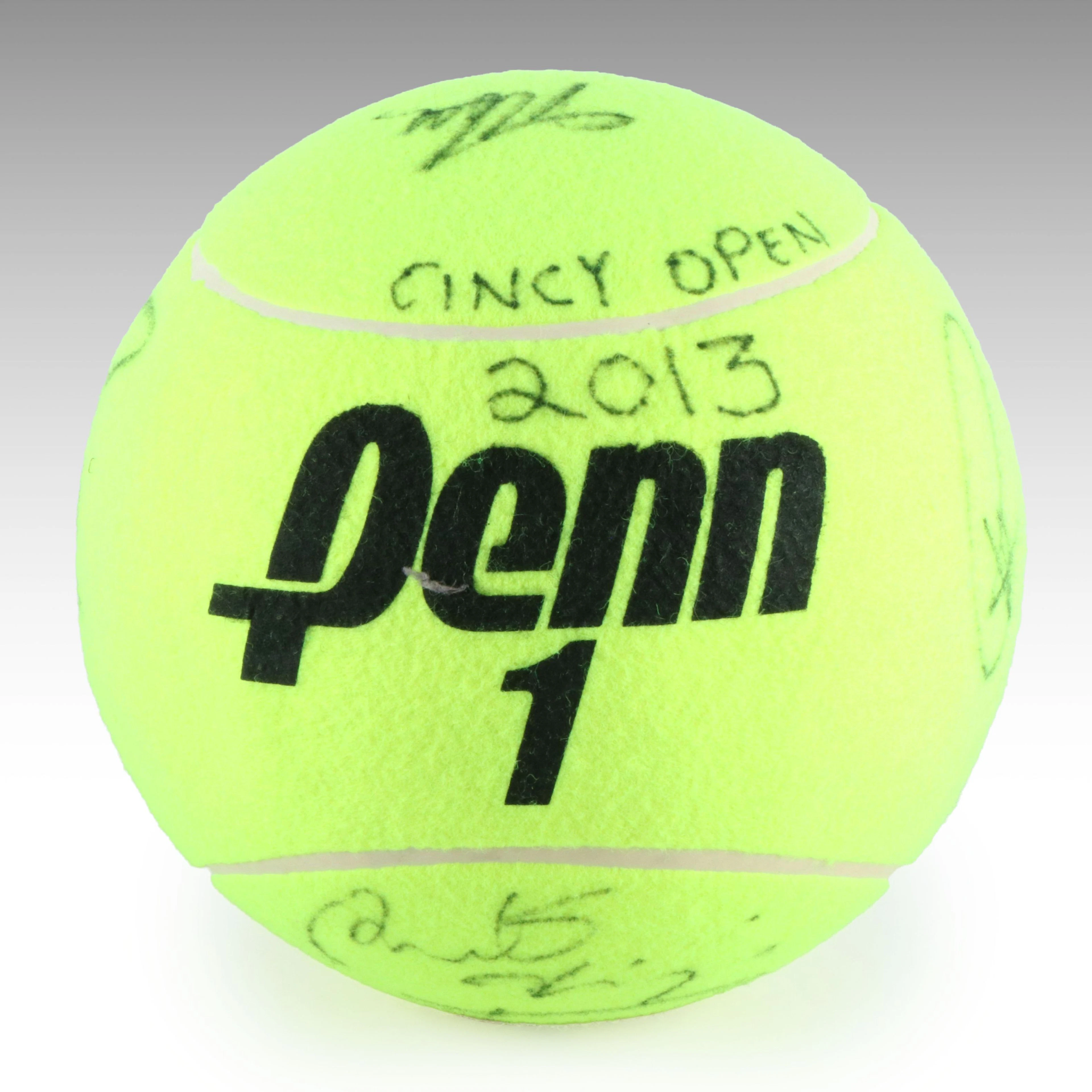 Rafael Nadal, David Ferrer, & More Signed 2013 Cincinnati Open Jumbo