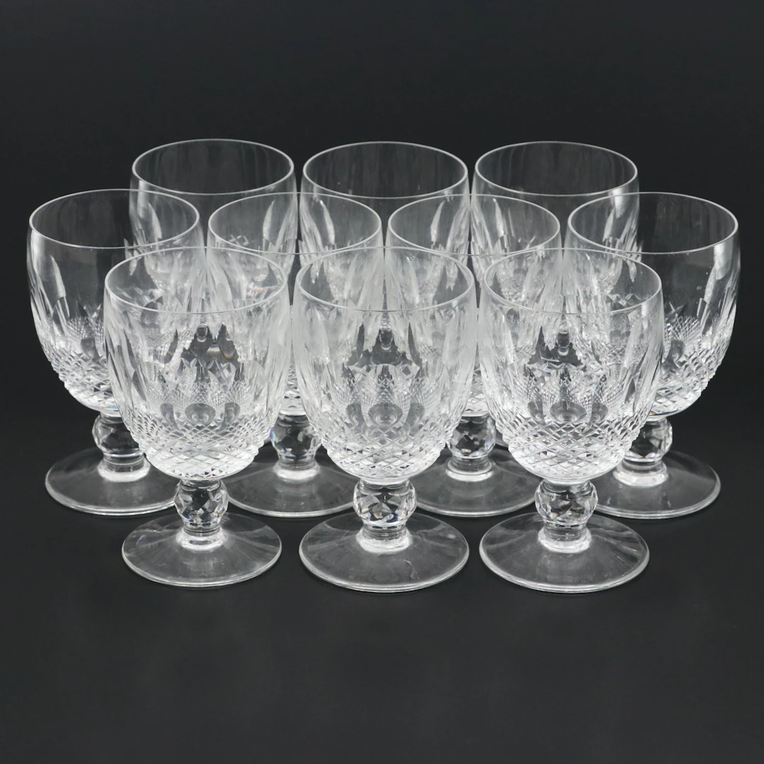 Waterford "Colleen Short Stem" Crystal Water Goblets
