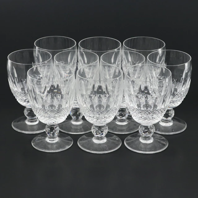 Waterford "Colleen Short Stem" Crystal Water Goblets