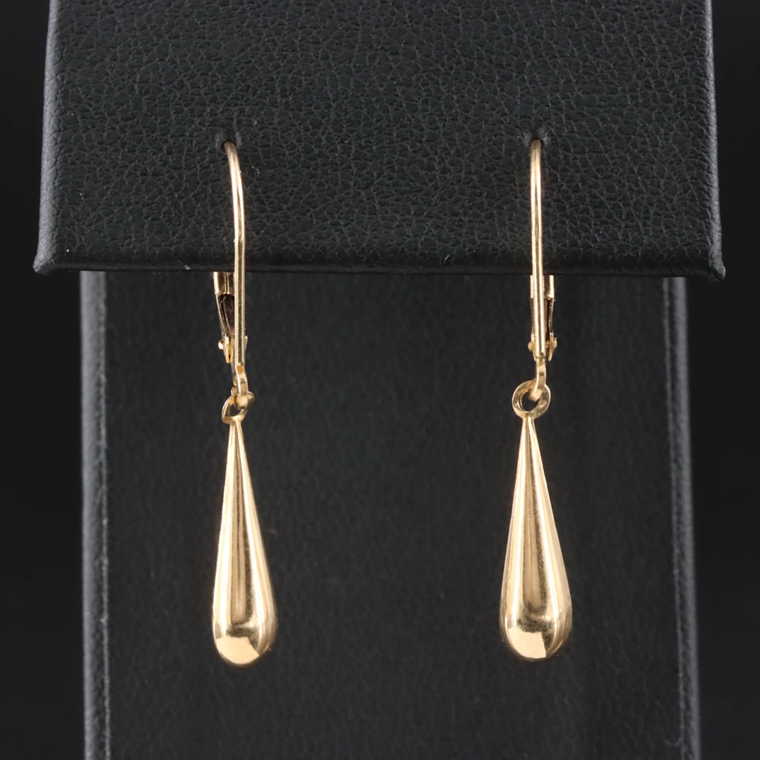 14K Drop Earrings