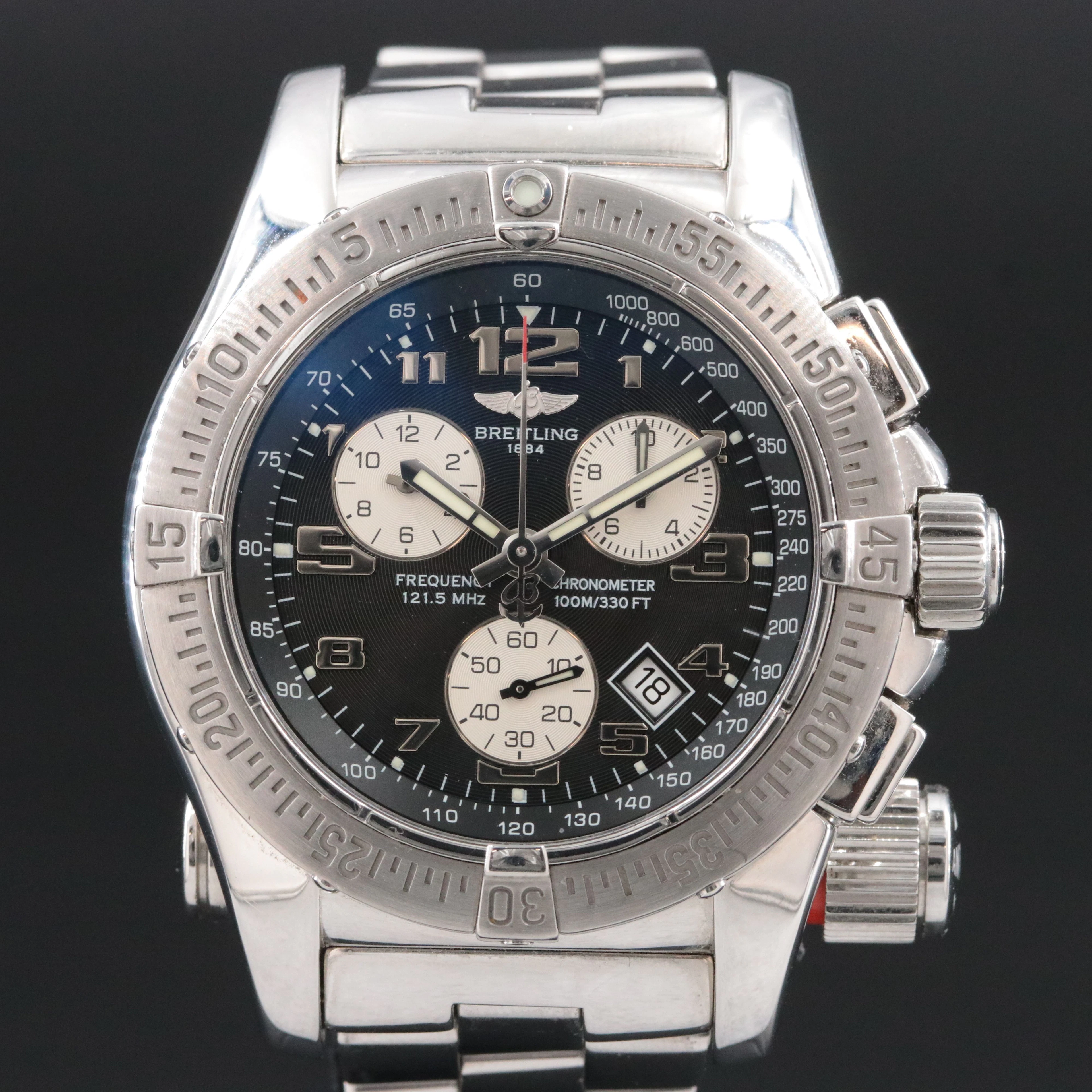 Breitling Emergency Mission Antenna Transmitter SuperQuartz Model A73322 Watch