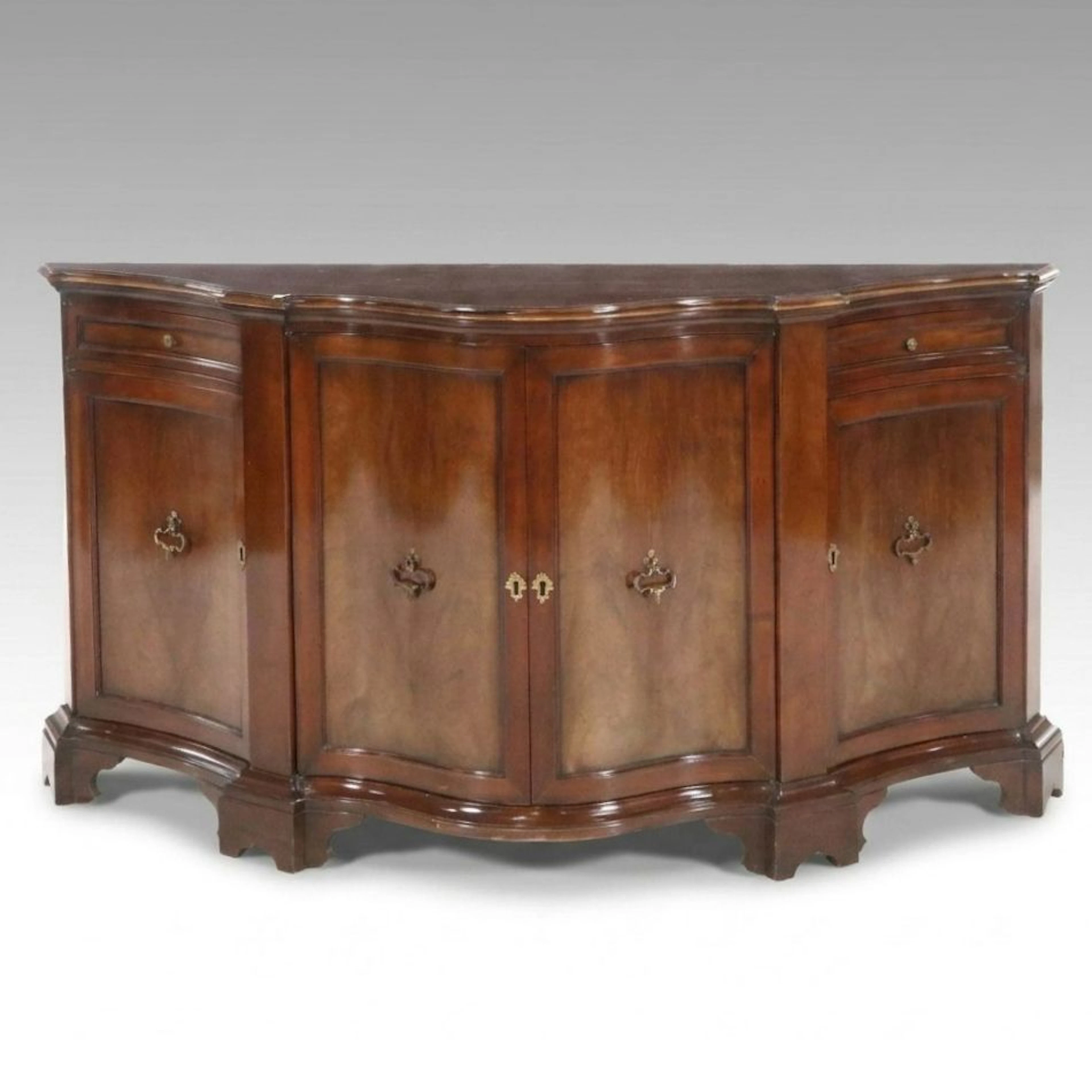 Baker Furniture Chippendale Style Mahogany Sideboard, Late 20th Century