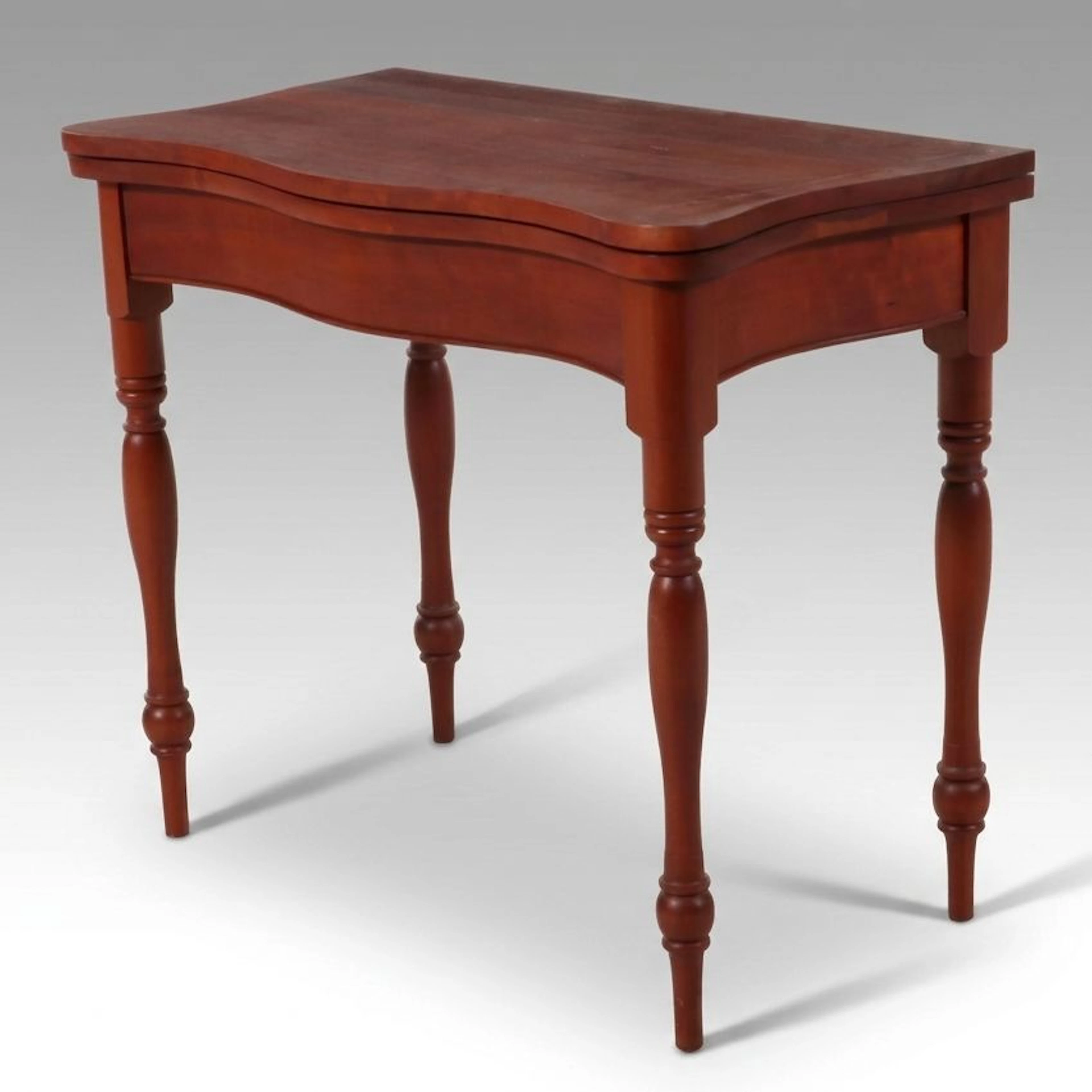 McMahan Furniture Co. Country Sheraton Style Cherry Games Table