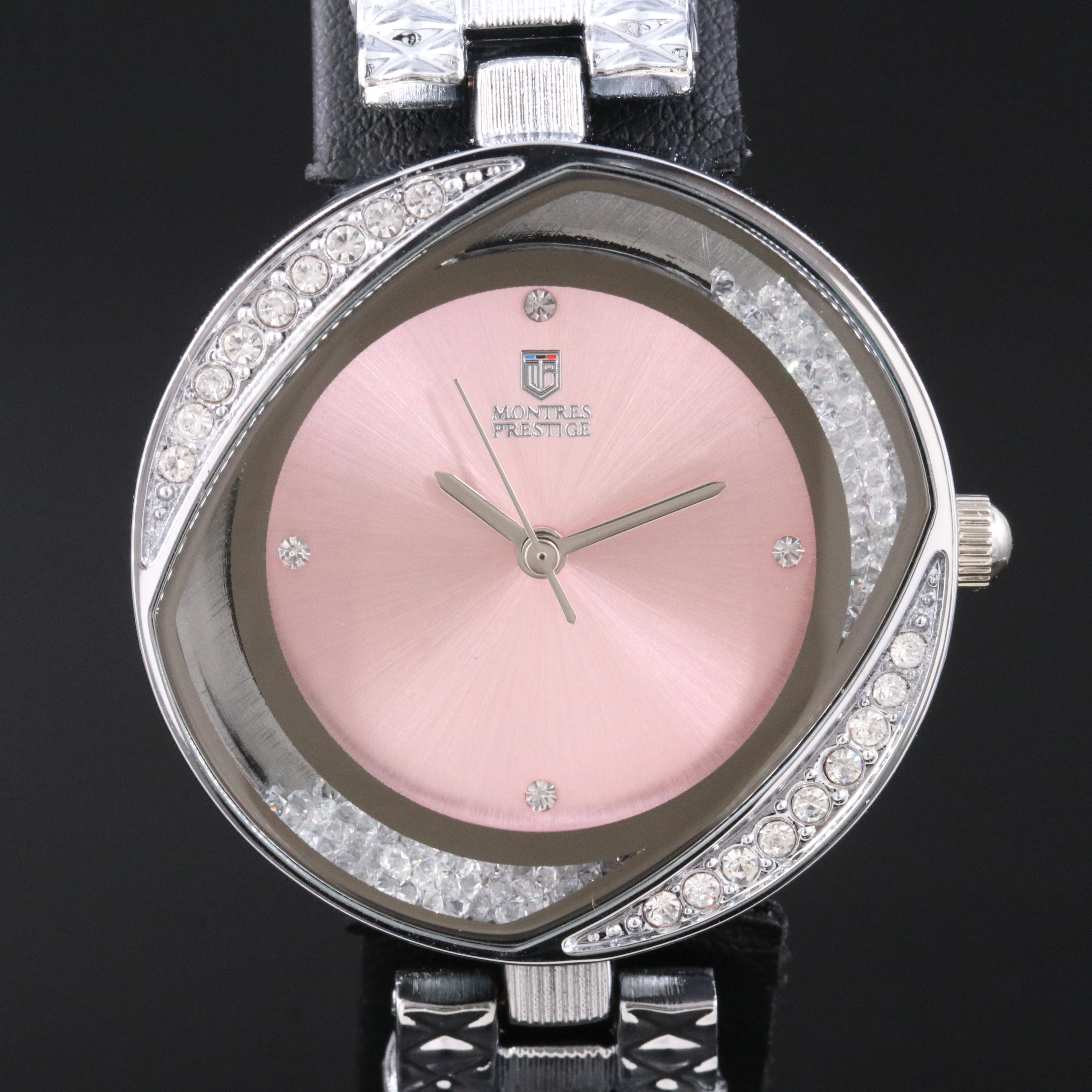 Montres Prestige x Invicta Cubic Zirconia Pink Dial Quartz Dress Watch