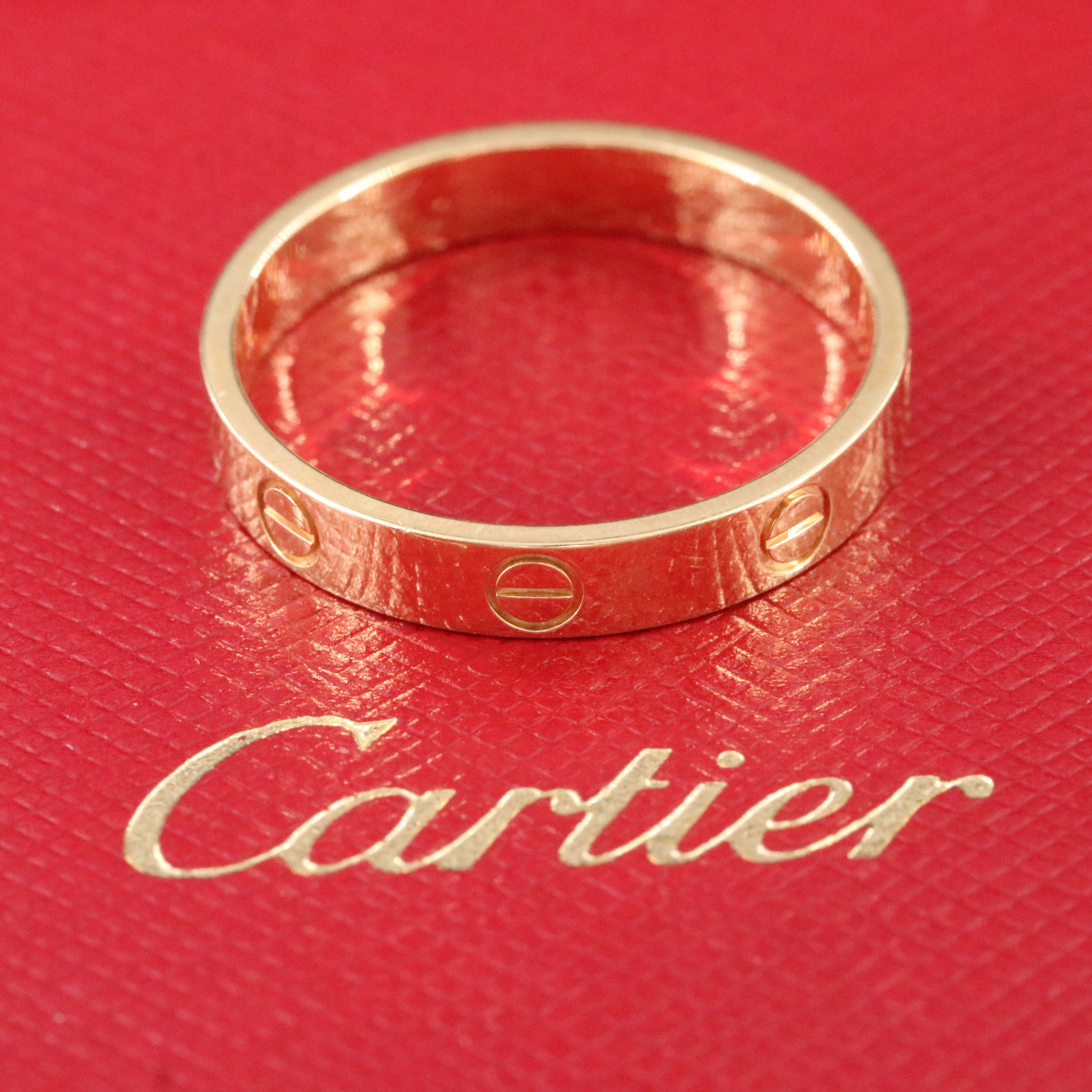 Cartier LOVE 18K Eternity Ring with COA