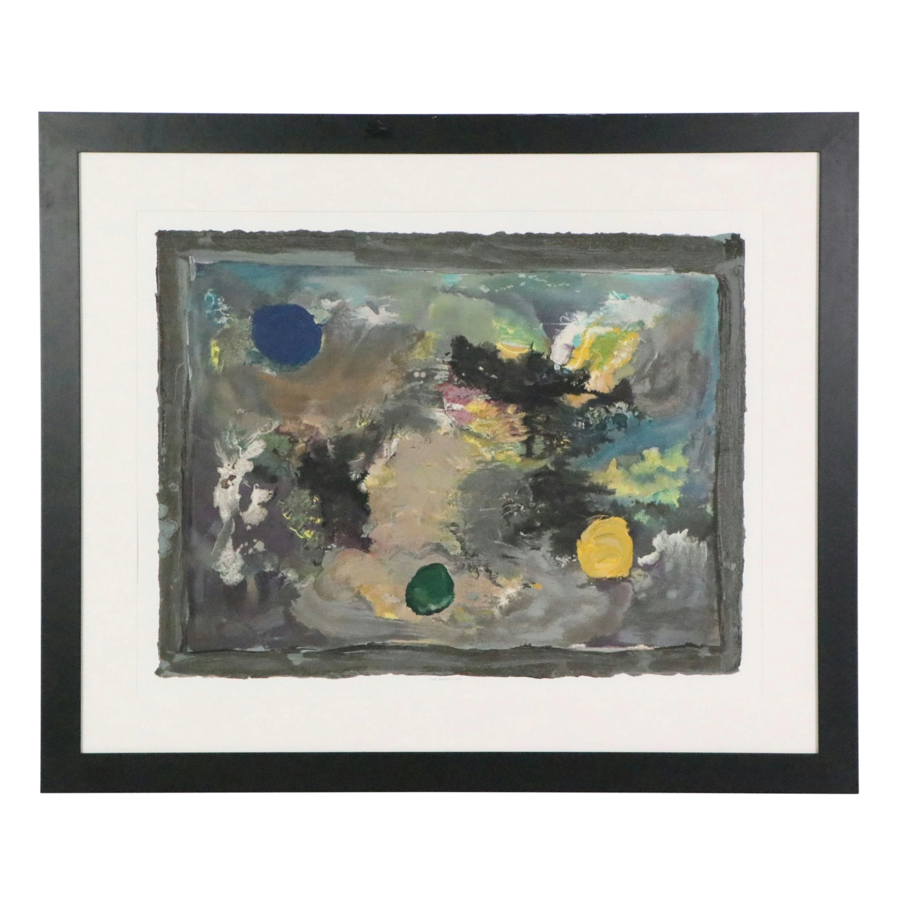 Jules Olitski Abstract Screenprint "Elegy," 2002