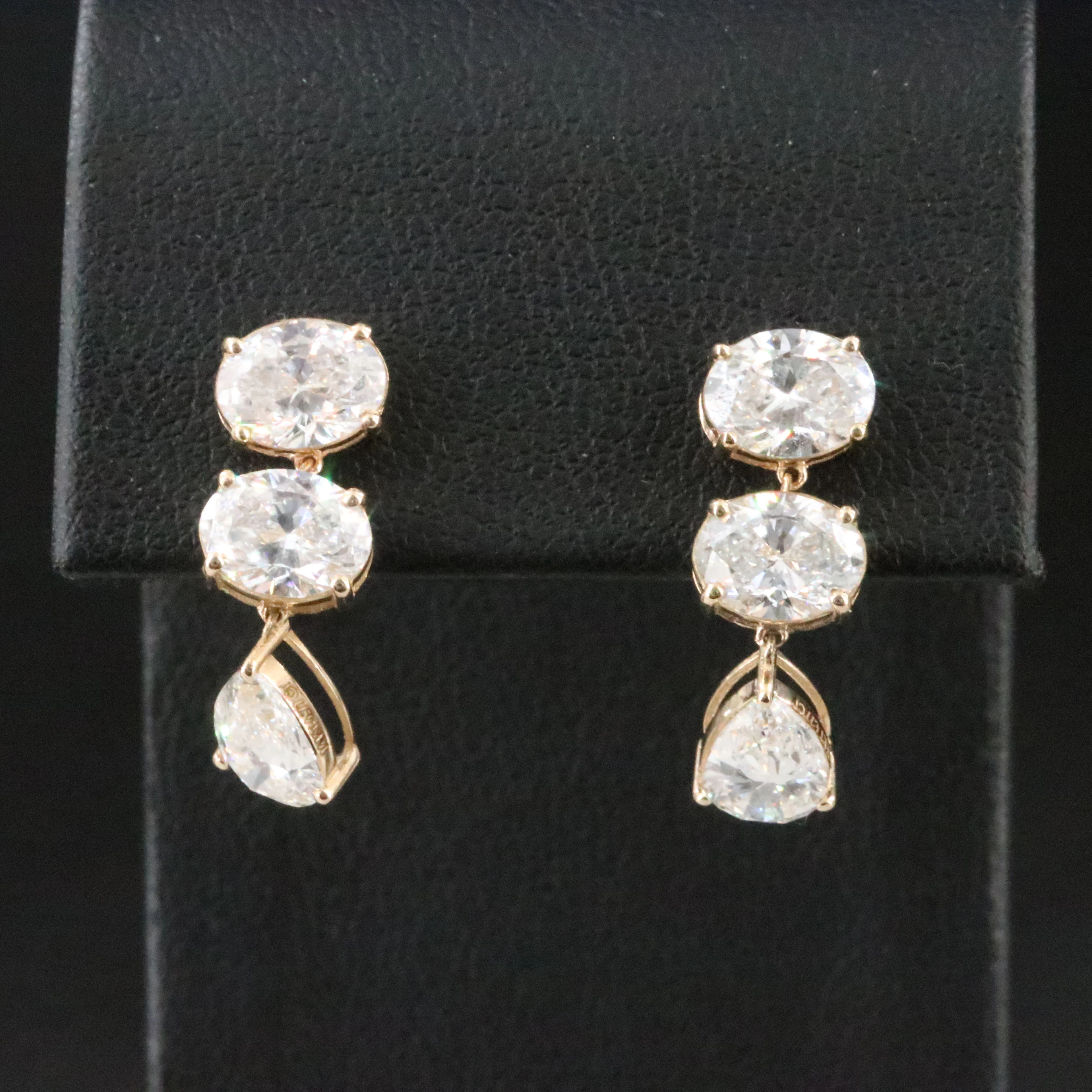 14K 4.77 CTW Lab Grown Diamond Earrings
