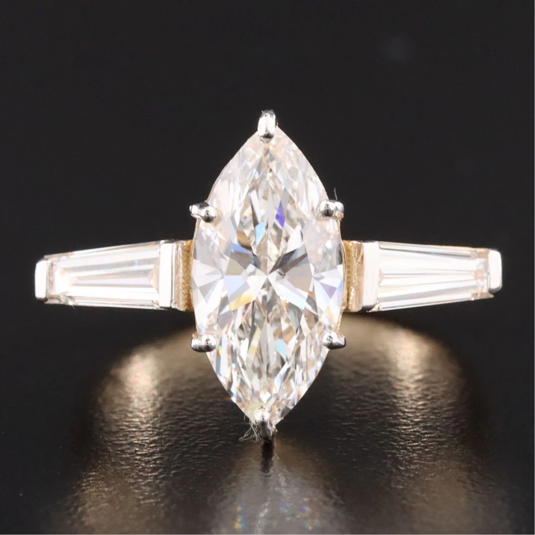 14K 2.57 CTW Lab Grown Diamond Ring with IGI Report