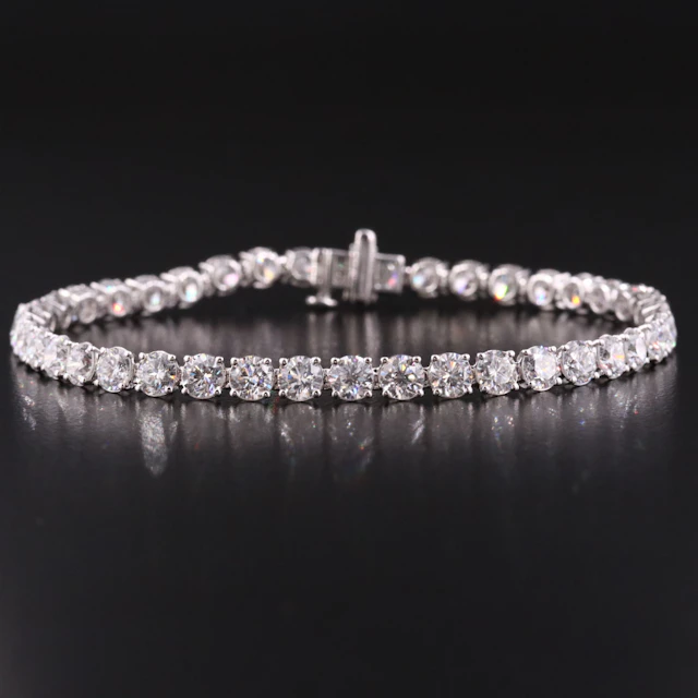 14K 10.06 CTW Lab Grown Diamond Line Bracelet
