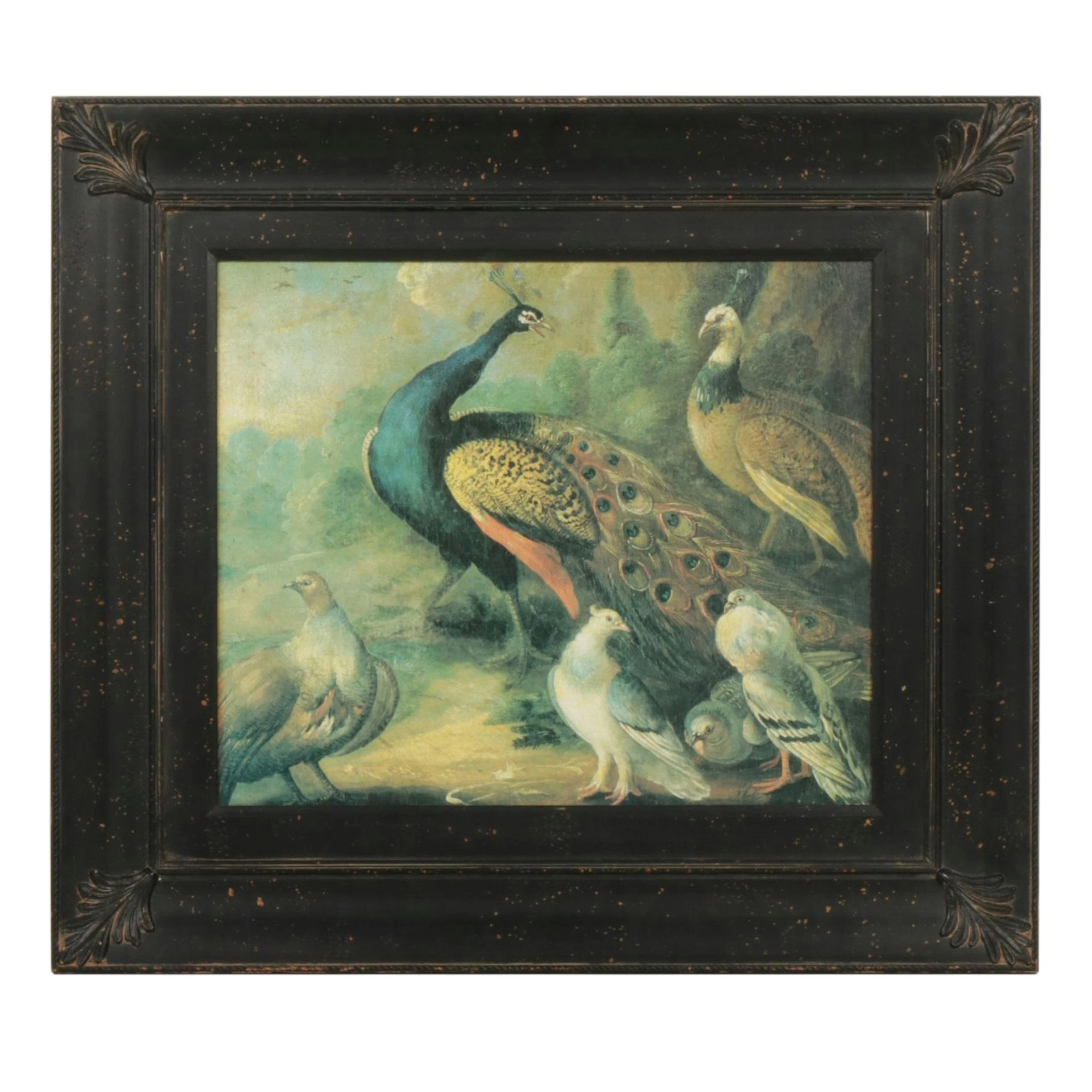 Offset Lithograph After Marmaduke Cradock "Peacocks and Partridges"