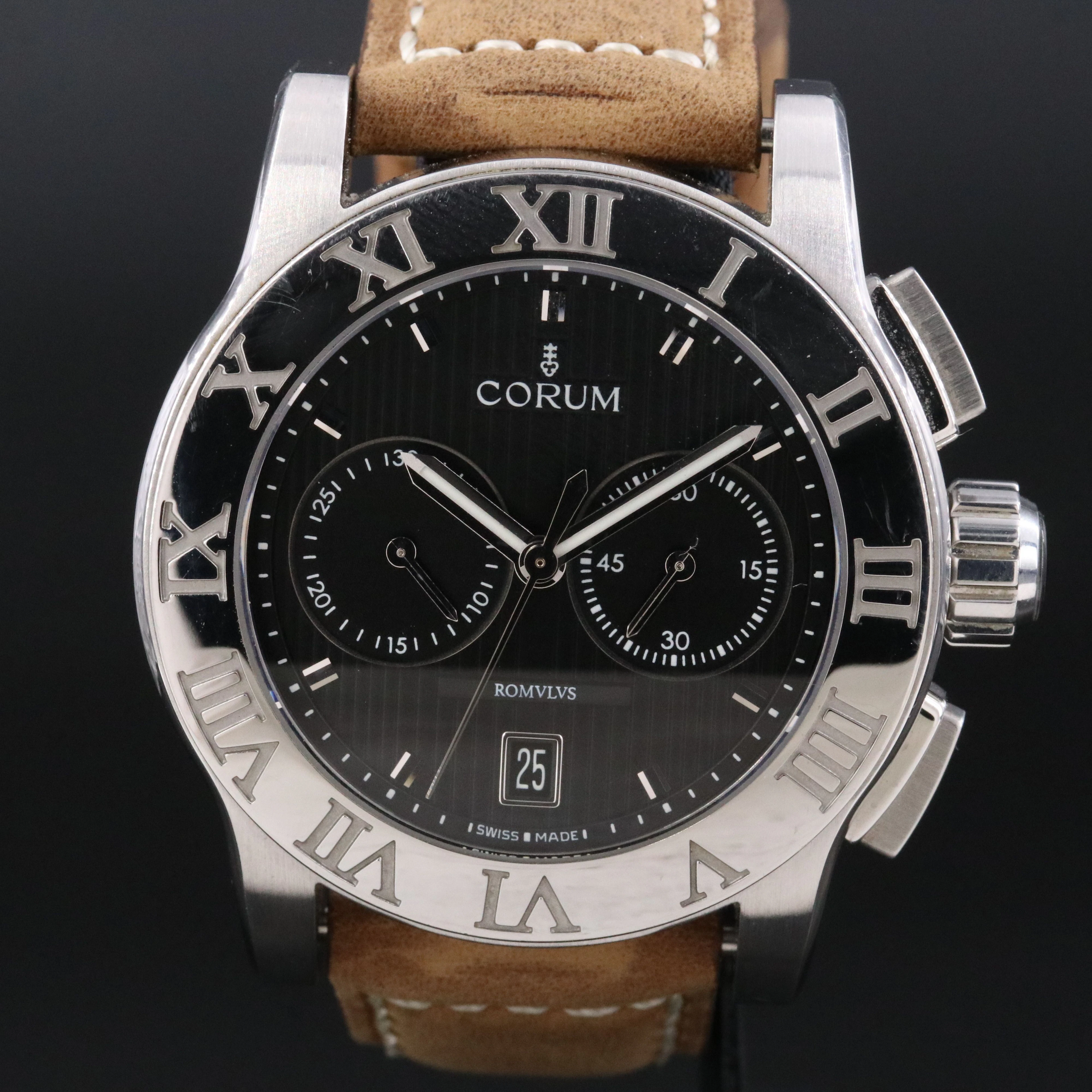 Corum Colomb Romvlvs Chronograph 44mm Steel Automatic Watch R984/03549