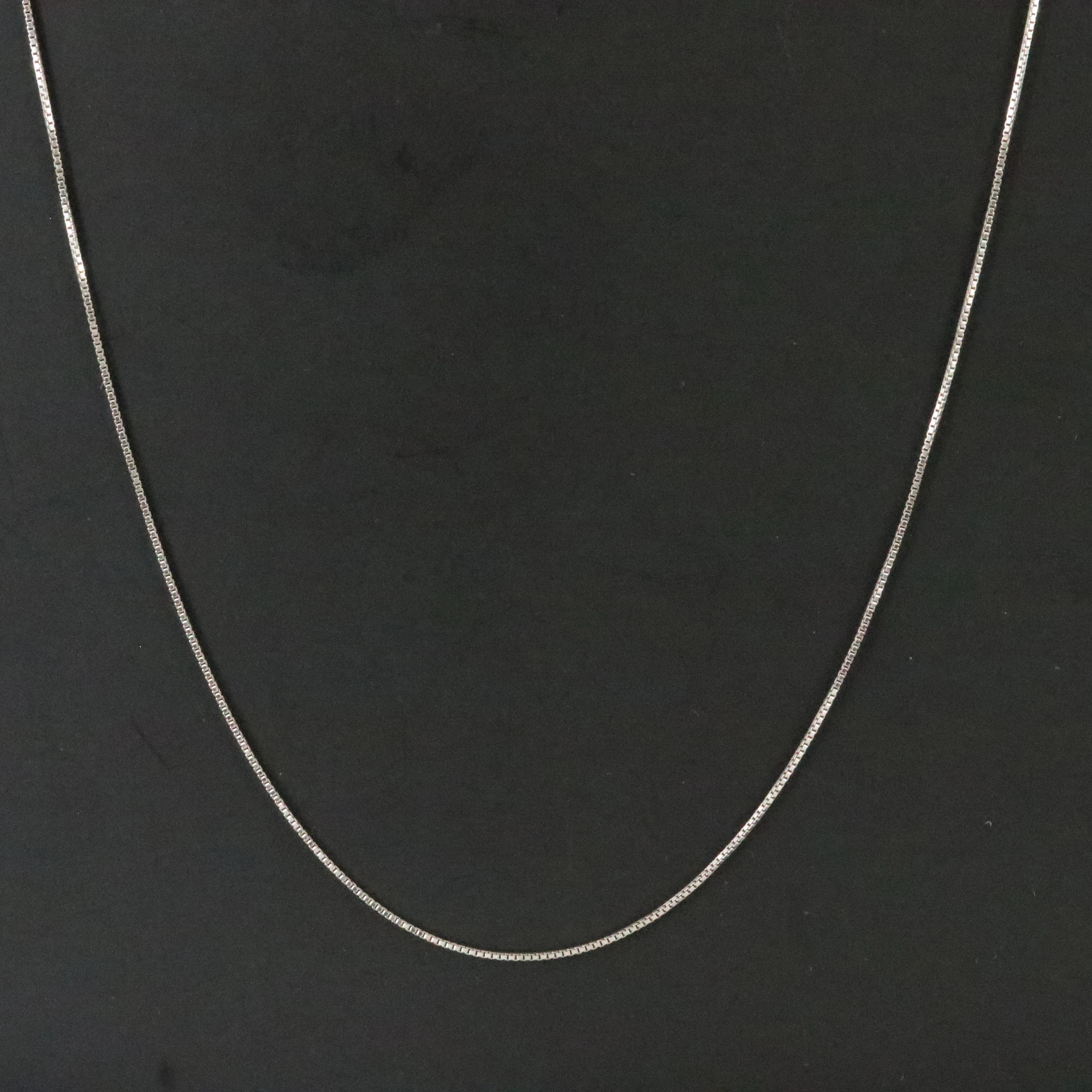 Sterling Box Chain Necklace
