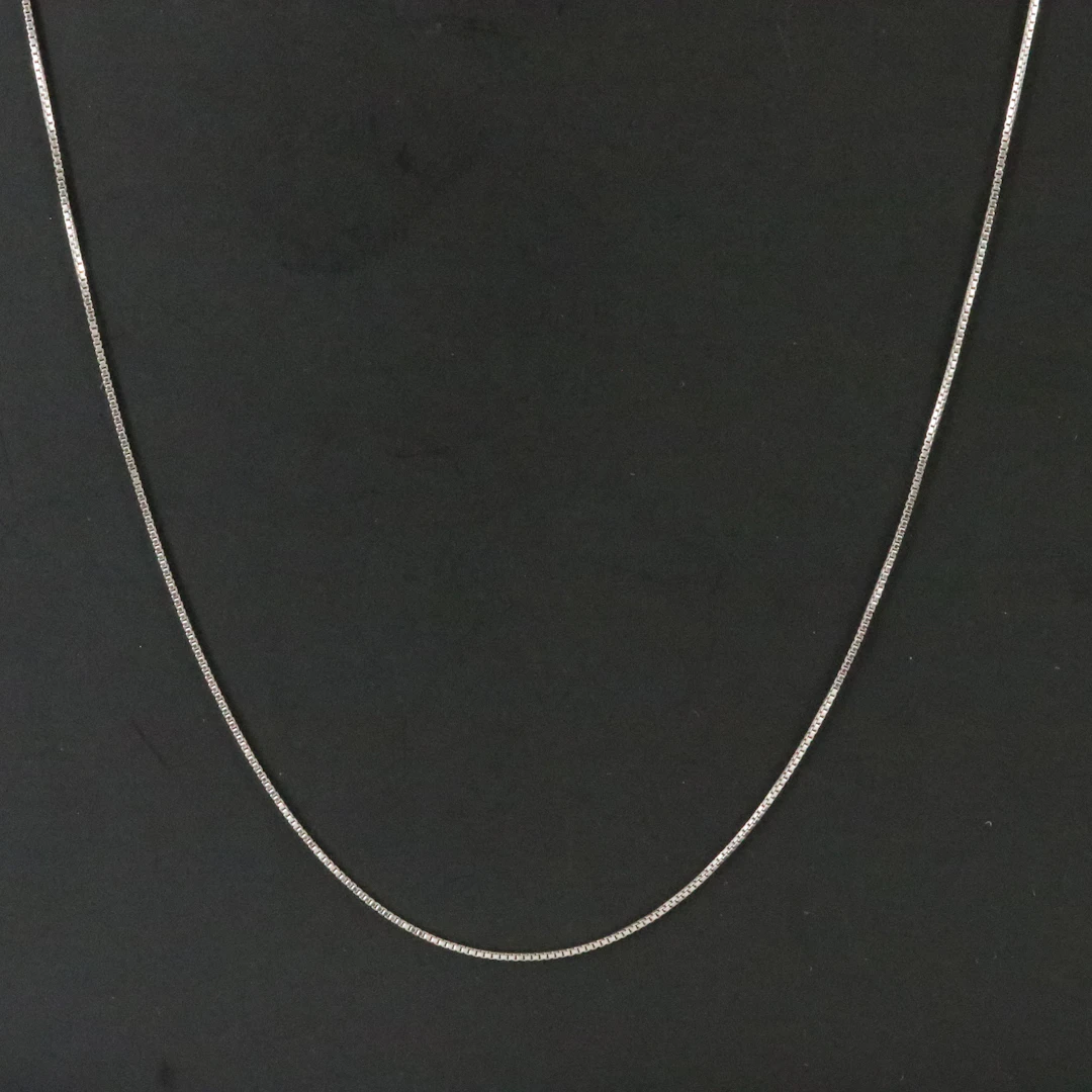 Sterling Box Chain Necklace