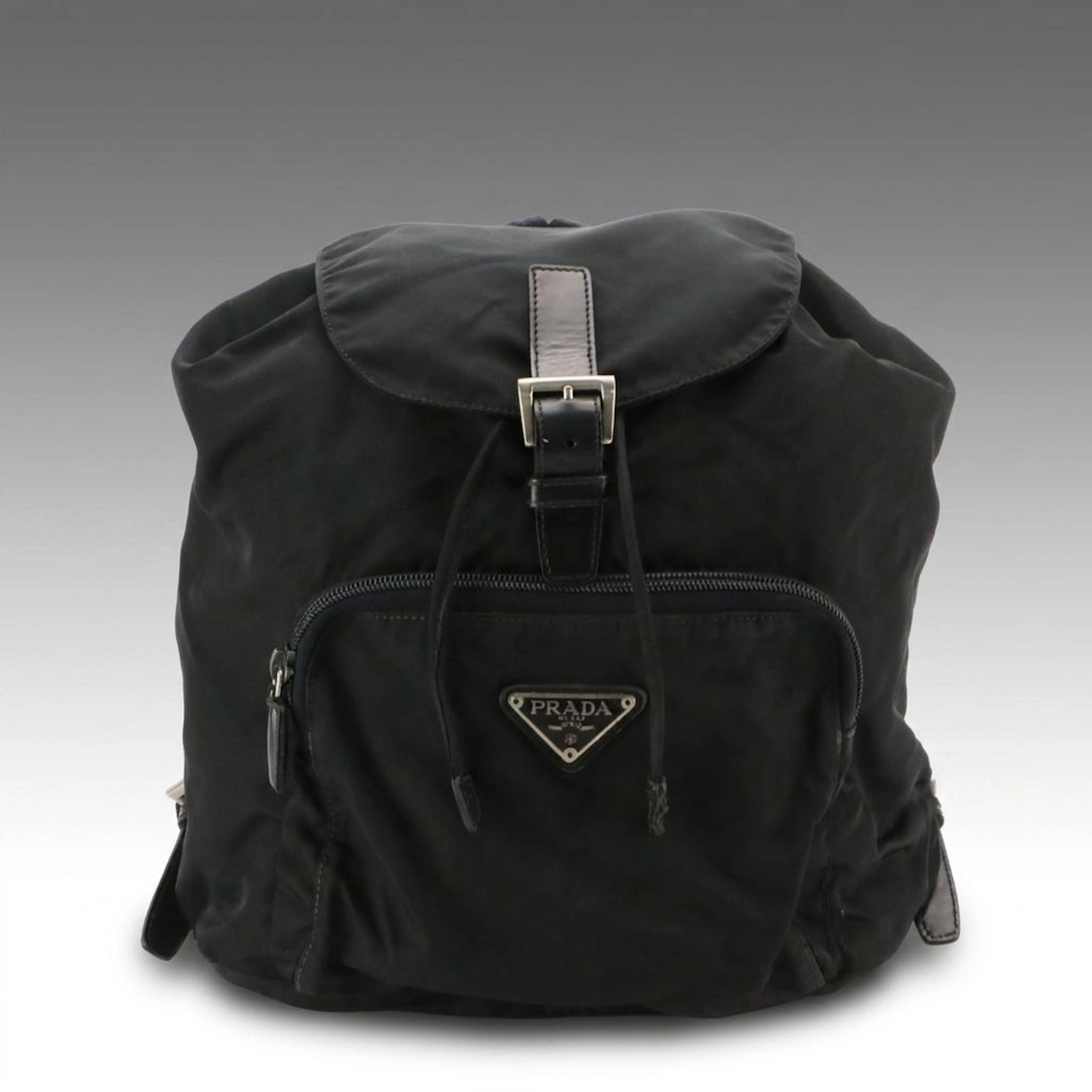 Prada Rucksack Backpack in Black Tessuto Nylon and Leather