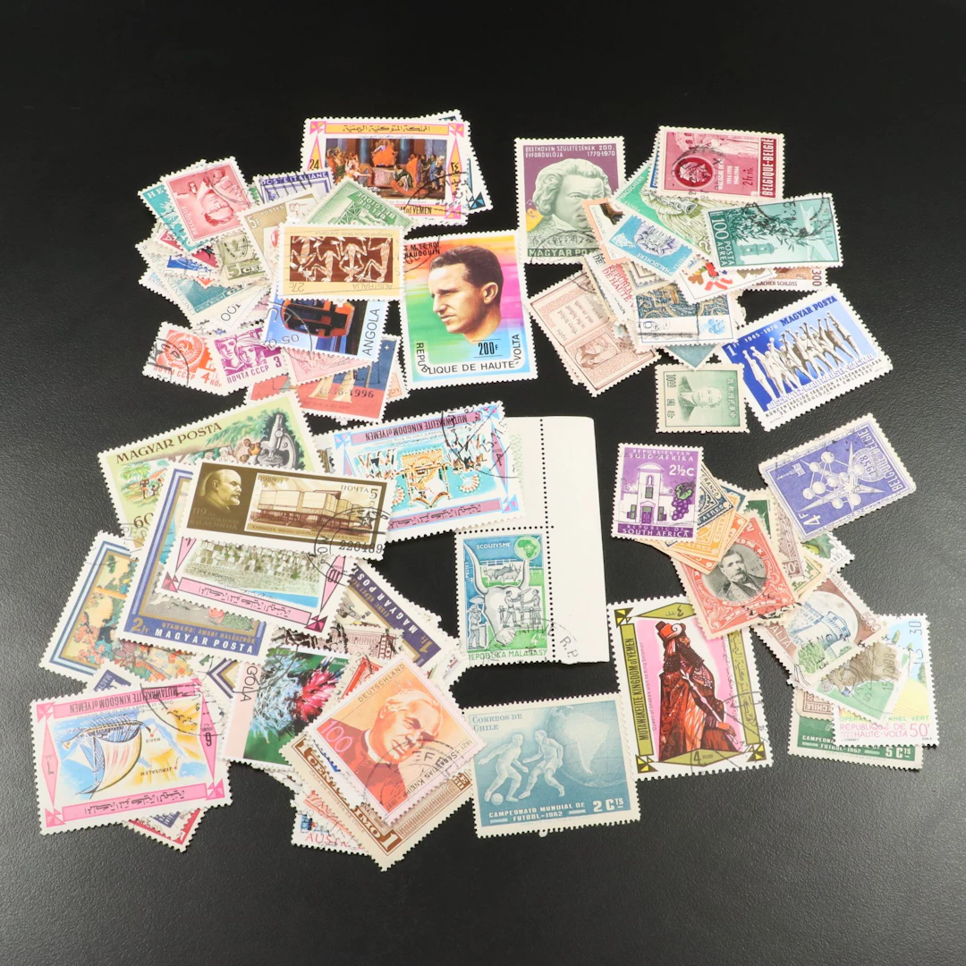 Group of One Hundred Nineteen Used Foreign Stamps