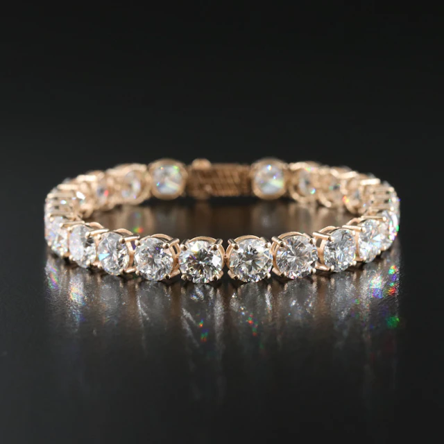 14K 22.35 CTW Lab Grown Diamond Line Bracelet