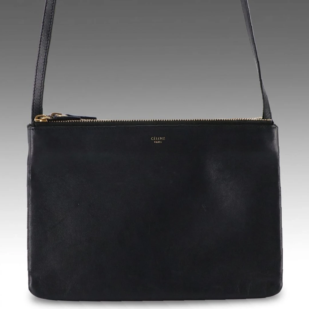 Celine Trio Large Bag in Lambskin Leather