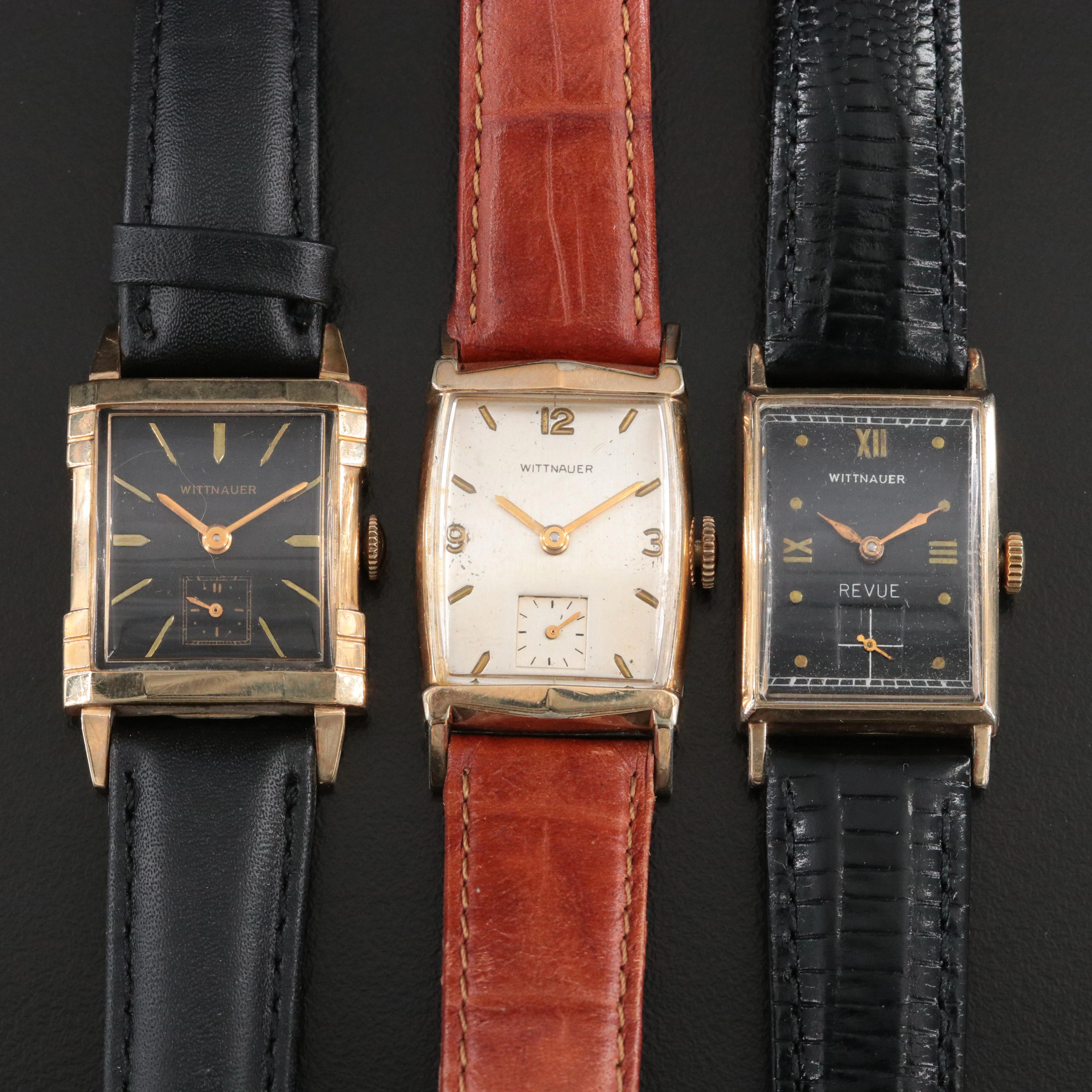 Selection of Wittnauer Tank Style Vintage Watches