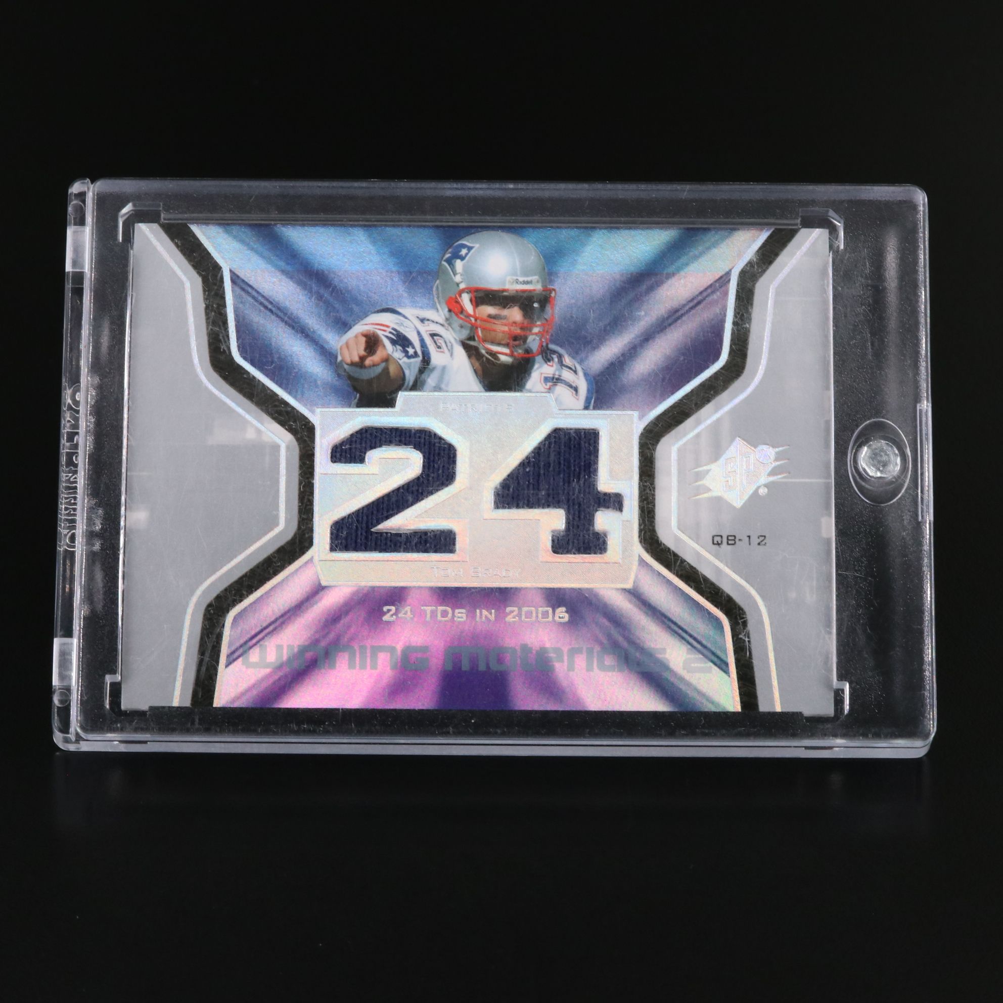 2007 Spx Tom Brady Game-Used New England Patriots Relic Football Card
