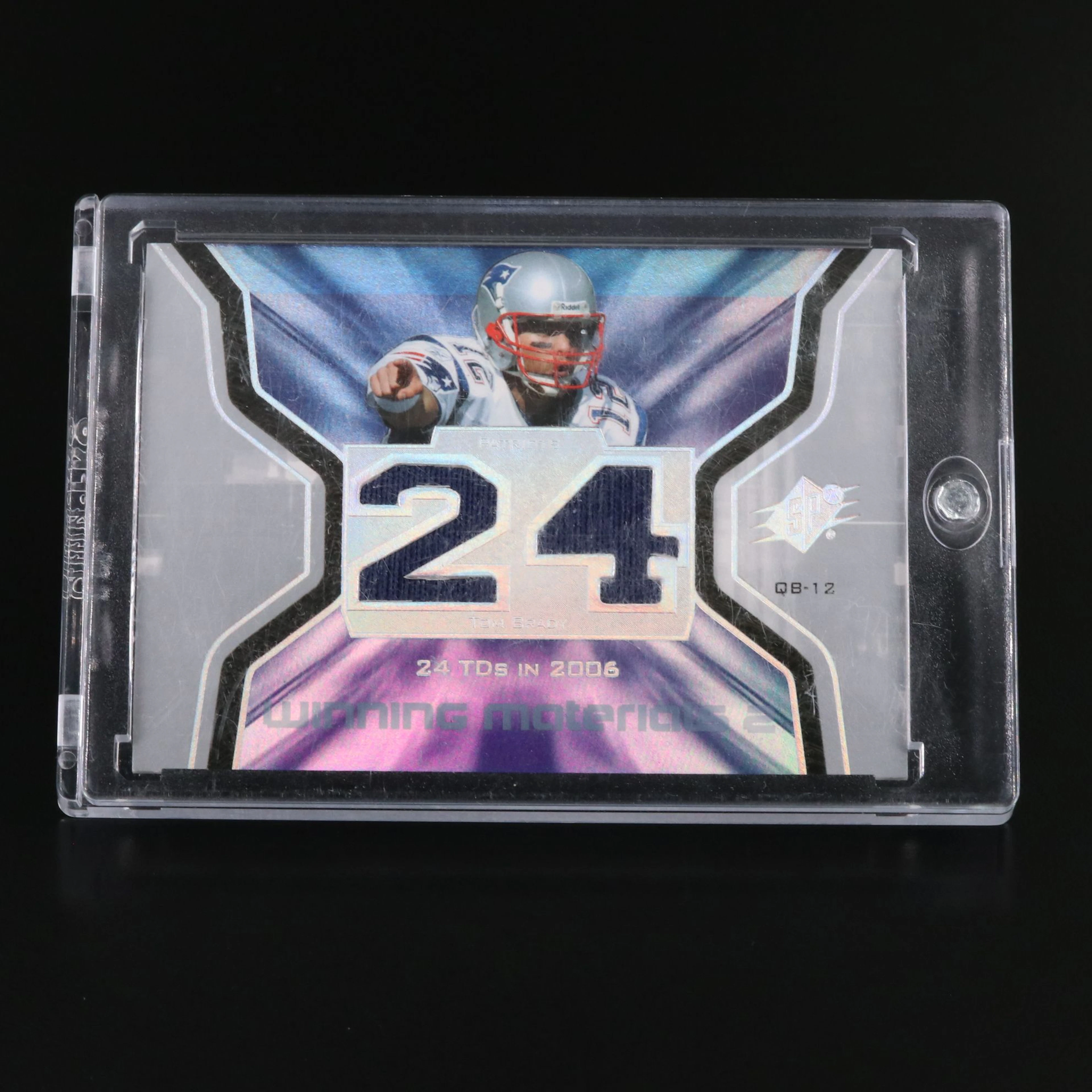 2007 Spx Tom Brady Game-Used New England Patriots Relic Football Card