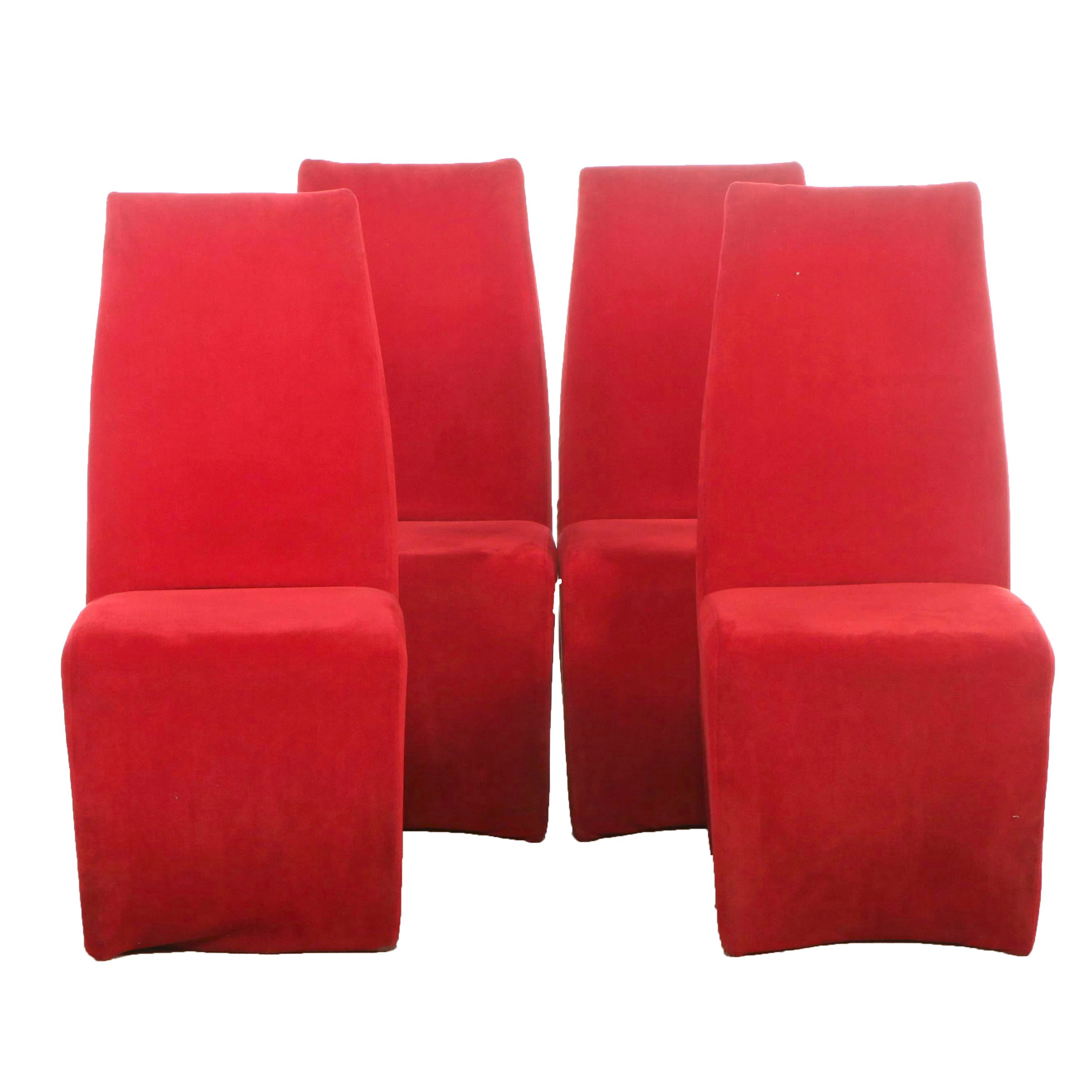 Cattelan Italia Modern Red Upholstered Chairs