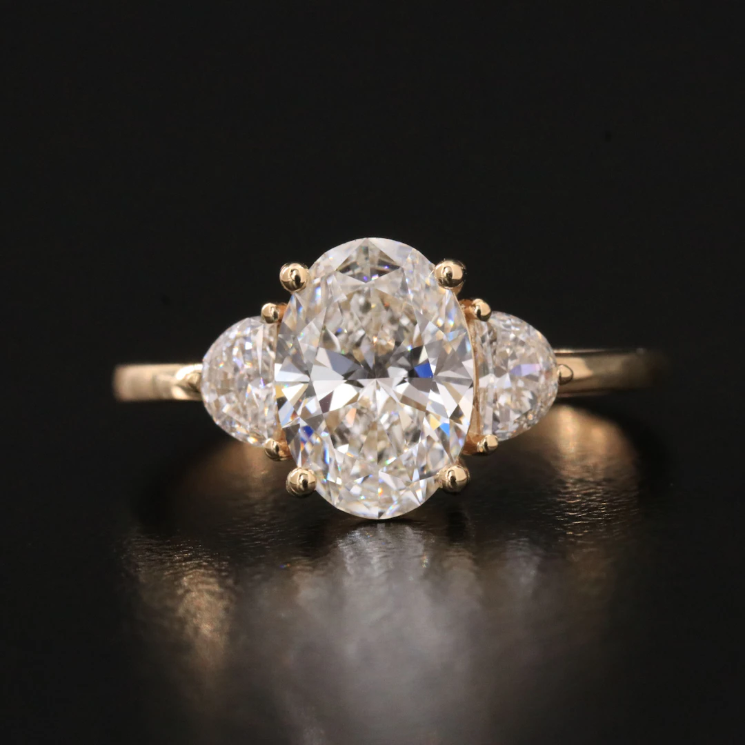 14K 2.00 CTW Lab Grown Diamond Ring with IGI Report