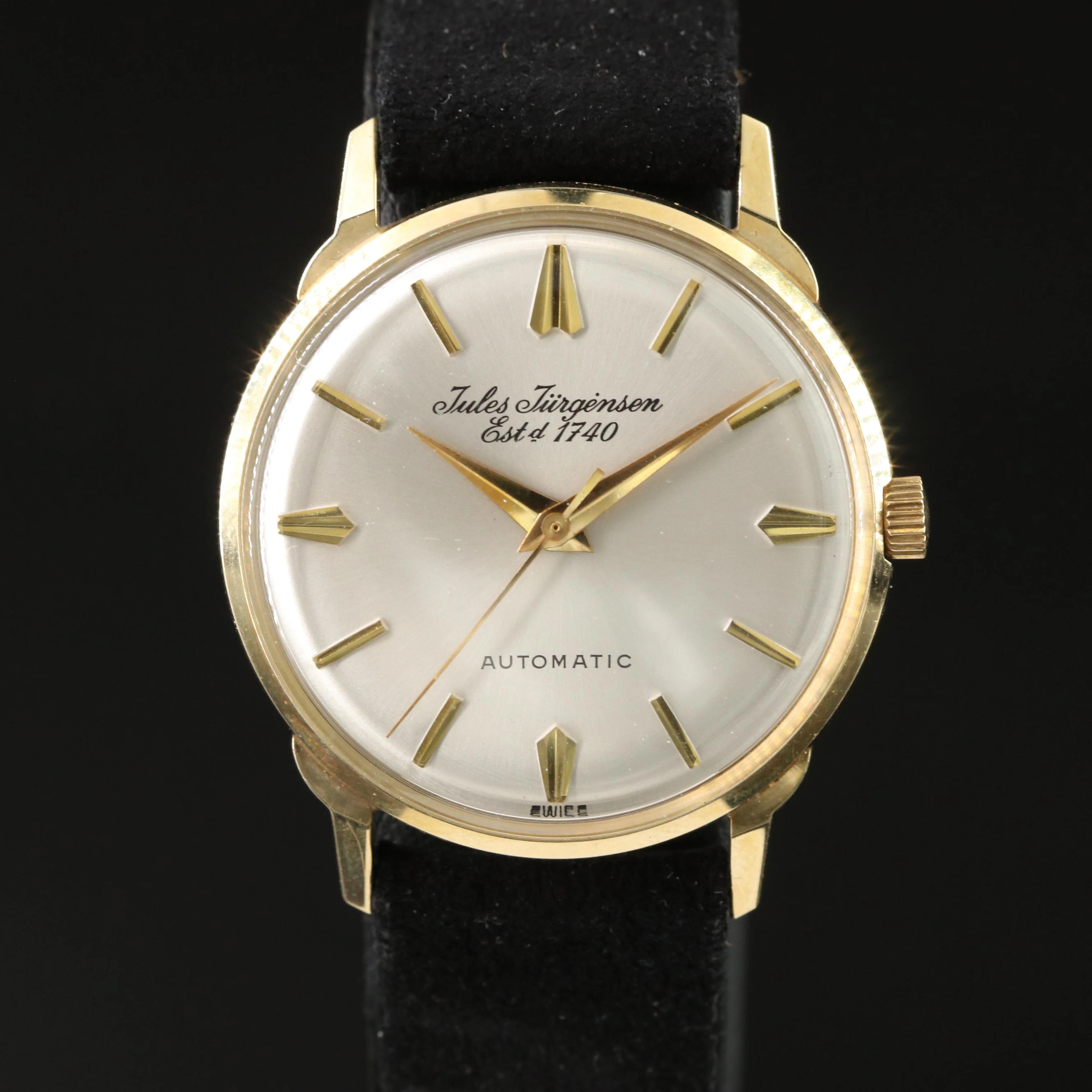 Jimmy "Schnozzola" Durante's Vintage 14K Jules Jurgensen 33mm Automatic Watch