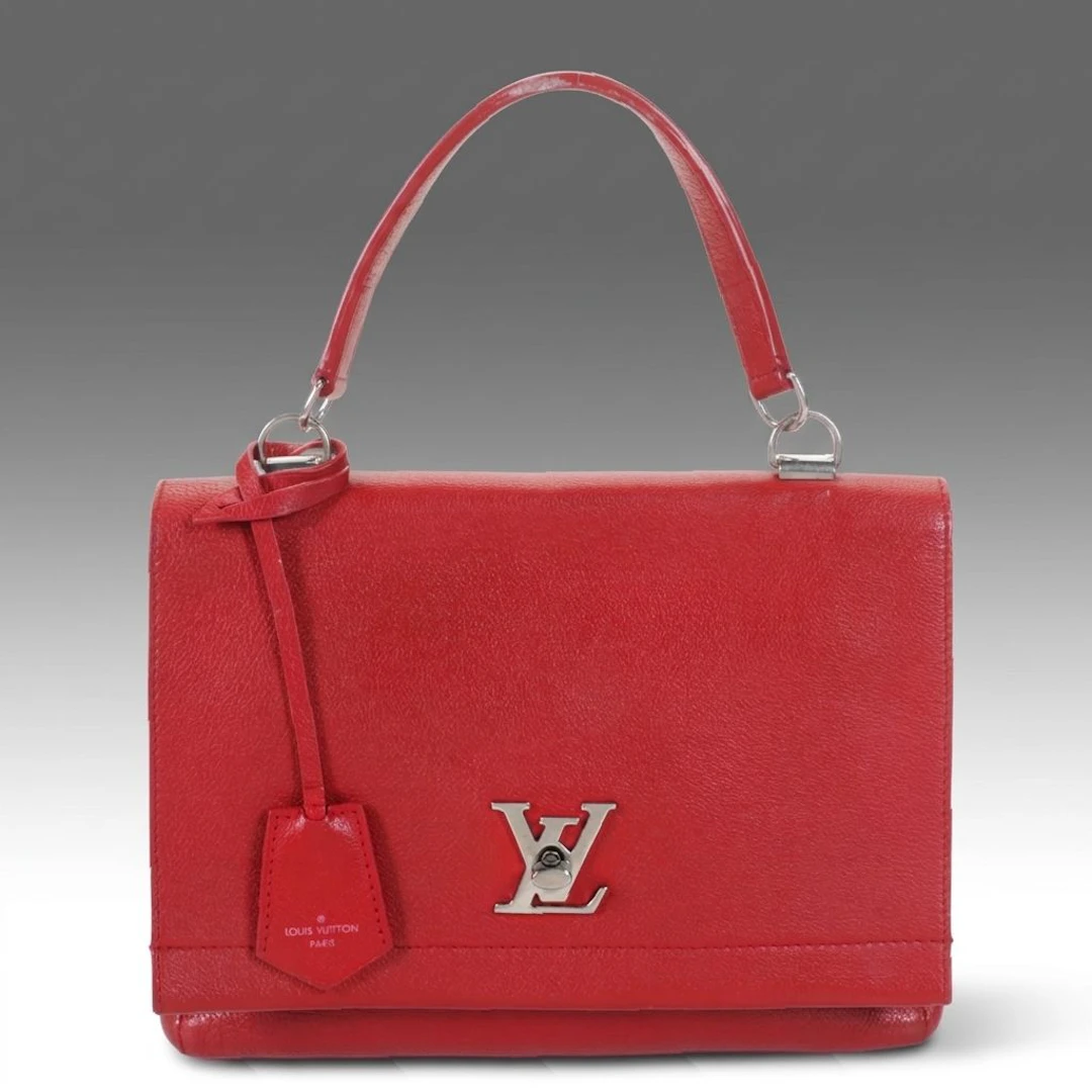 Louis Vuitton Lockme II Two-Way Bag in Red Taurillon Leather
