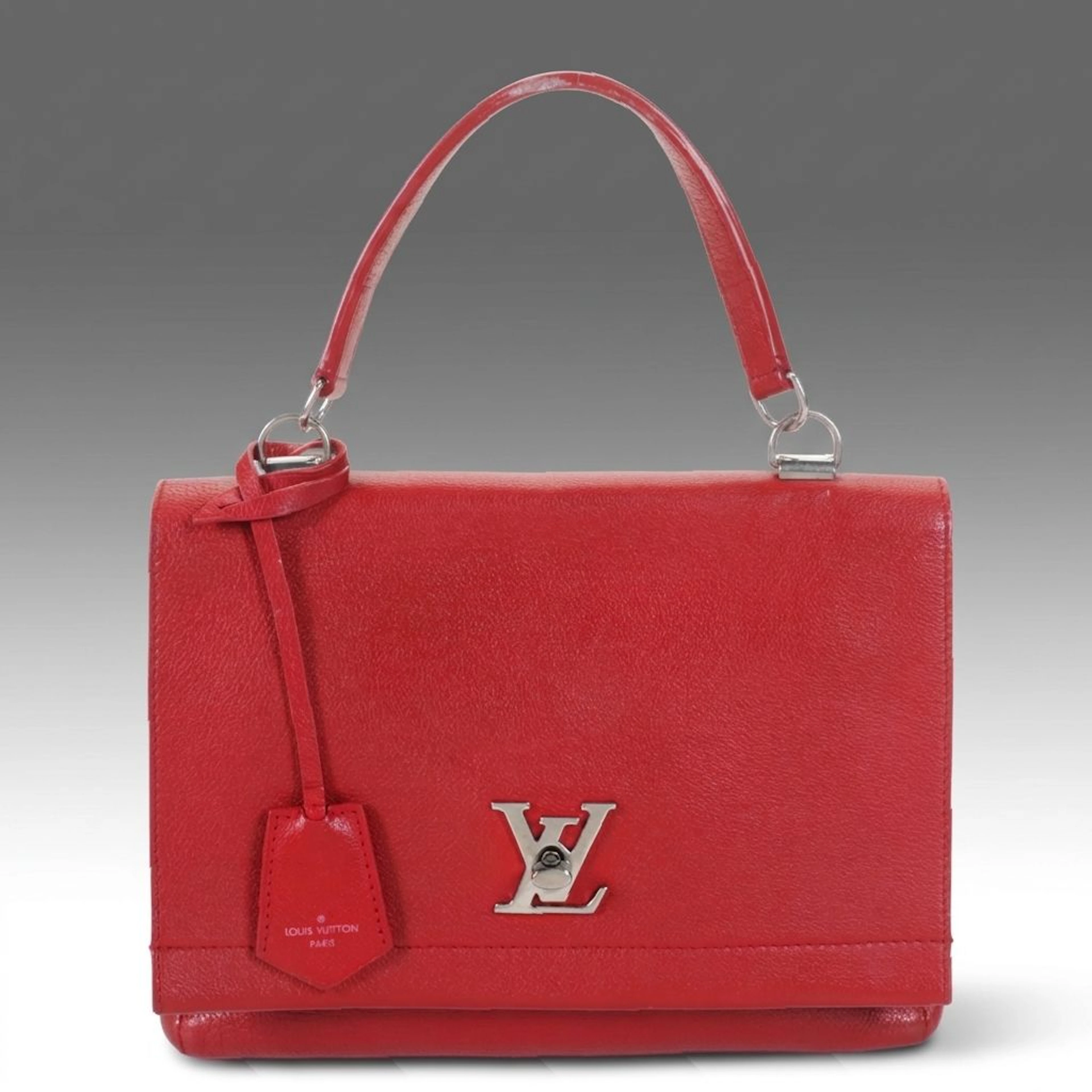 Louis Vuitton Lockme II Two-Way Bag in Red Taurillon Leather