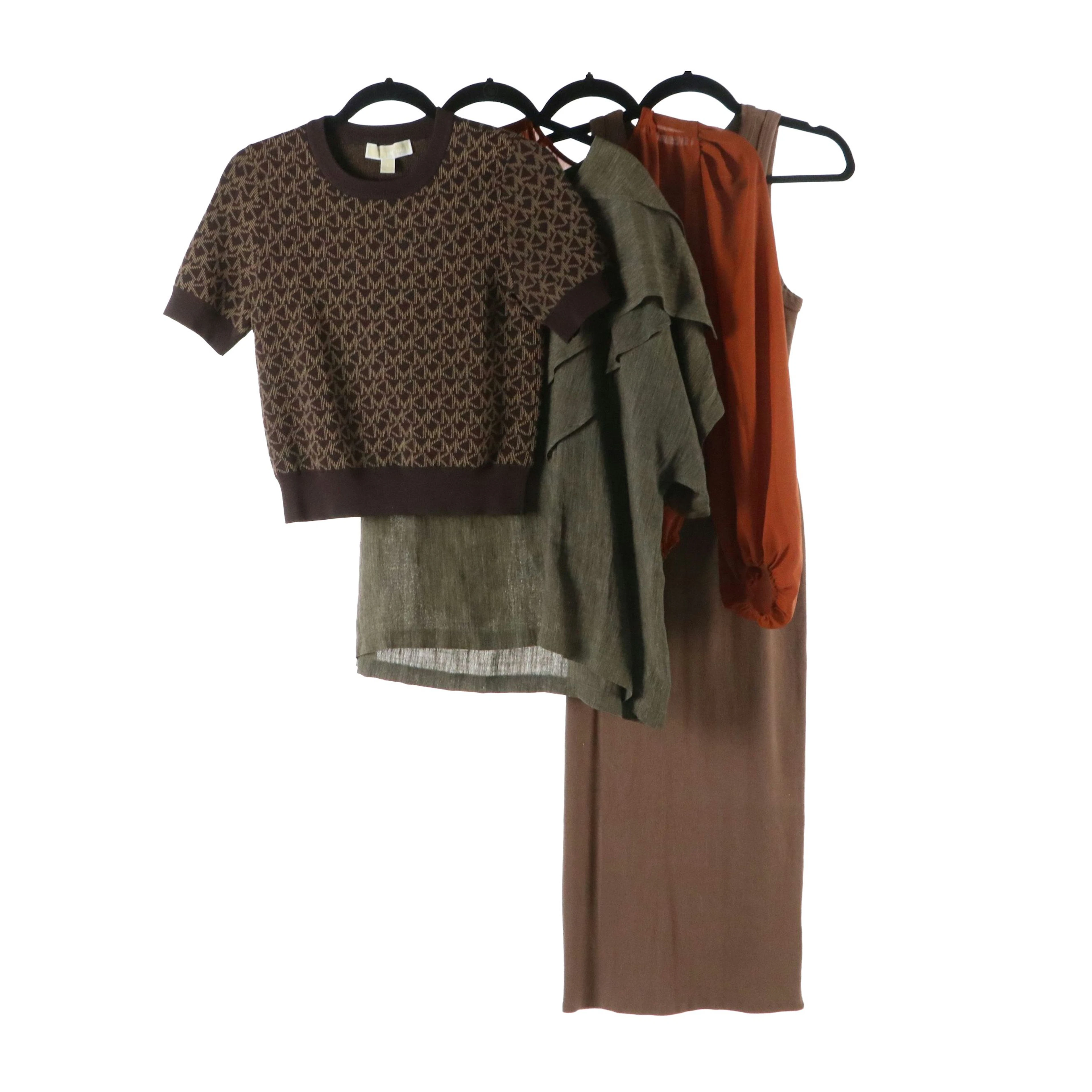 Vintage Issey Miyake Linen Top with Other Top, Bodysuit, and Rib Knit Dress