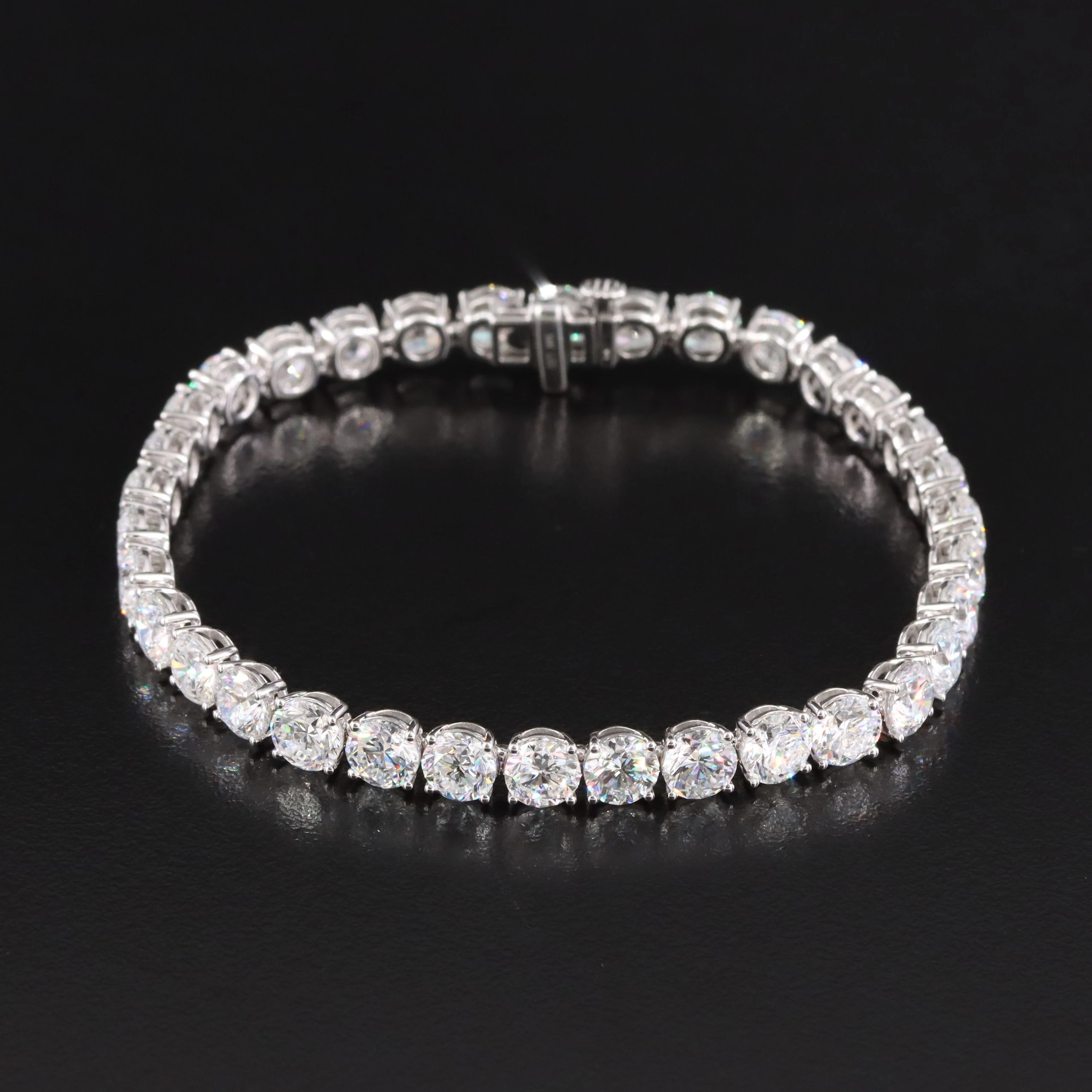 14K 17.12 CTW Lab Grown Diamond Line Bracelet