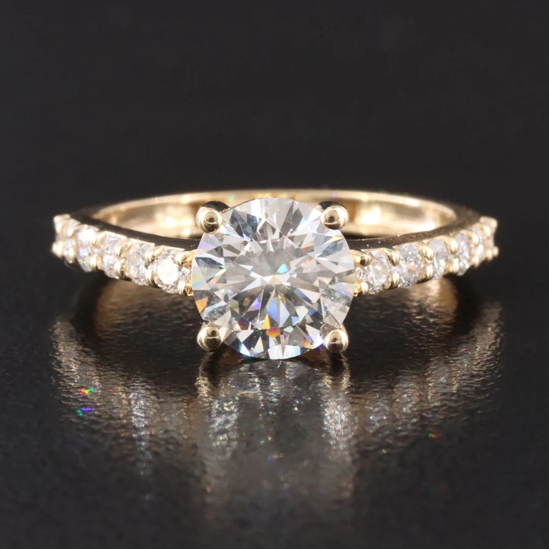 14K 1.83 CTW Lab Grown Diamond Ring with IGI Report