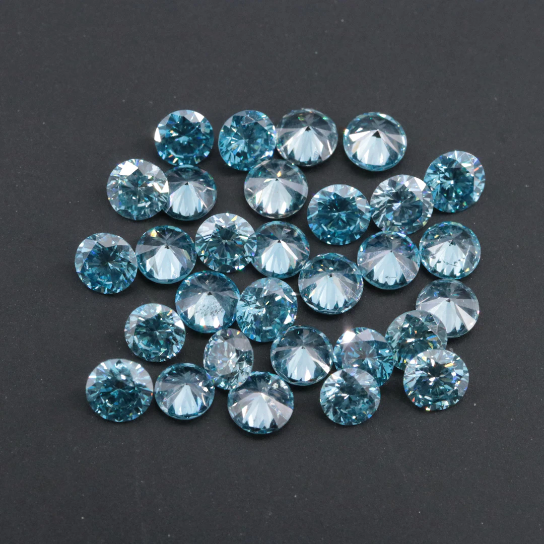 Loose 5.82 CTW Fancy Blue Lab Grown Diamond Lot