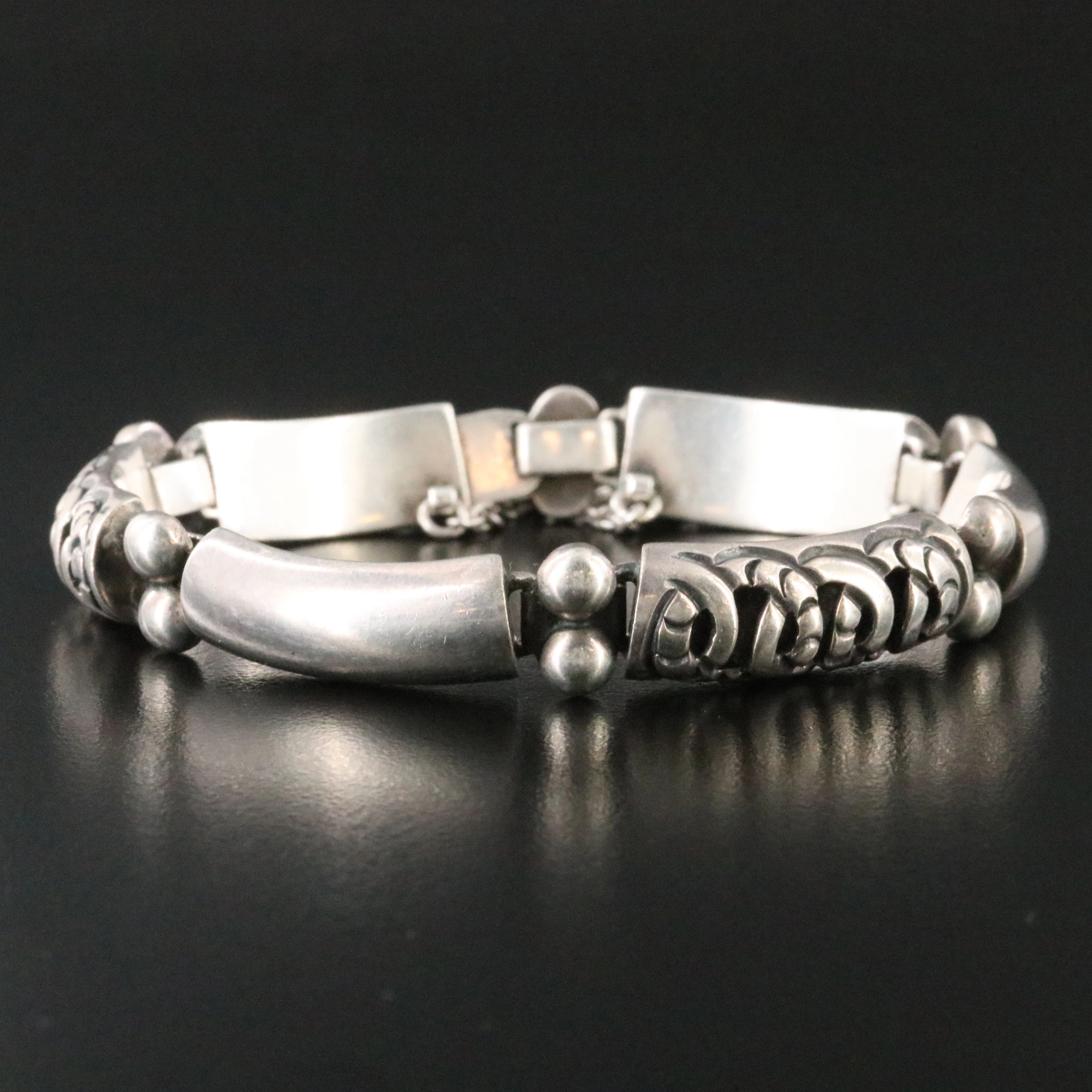 Taxco Sterling Link Bracelet