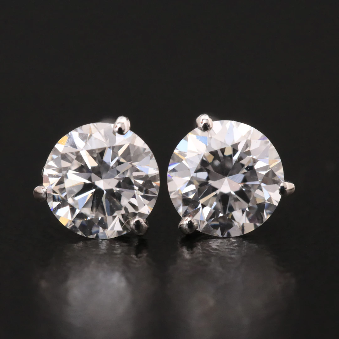 14K 1.02 CTW Lab Grown Diamond Stud Earrings