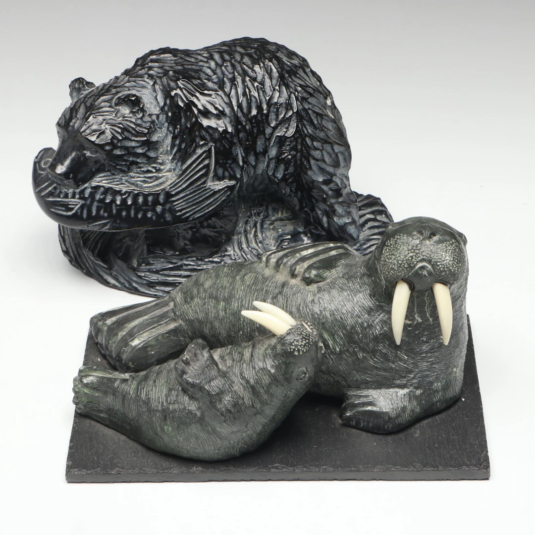 Artisanat Polar Craft Bear with Other Walrus Figurines