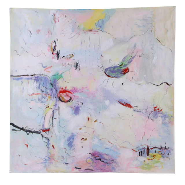 Zheng Abstract Oil Painting "Ebb & Flo," 21st Century