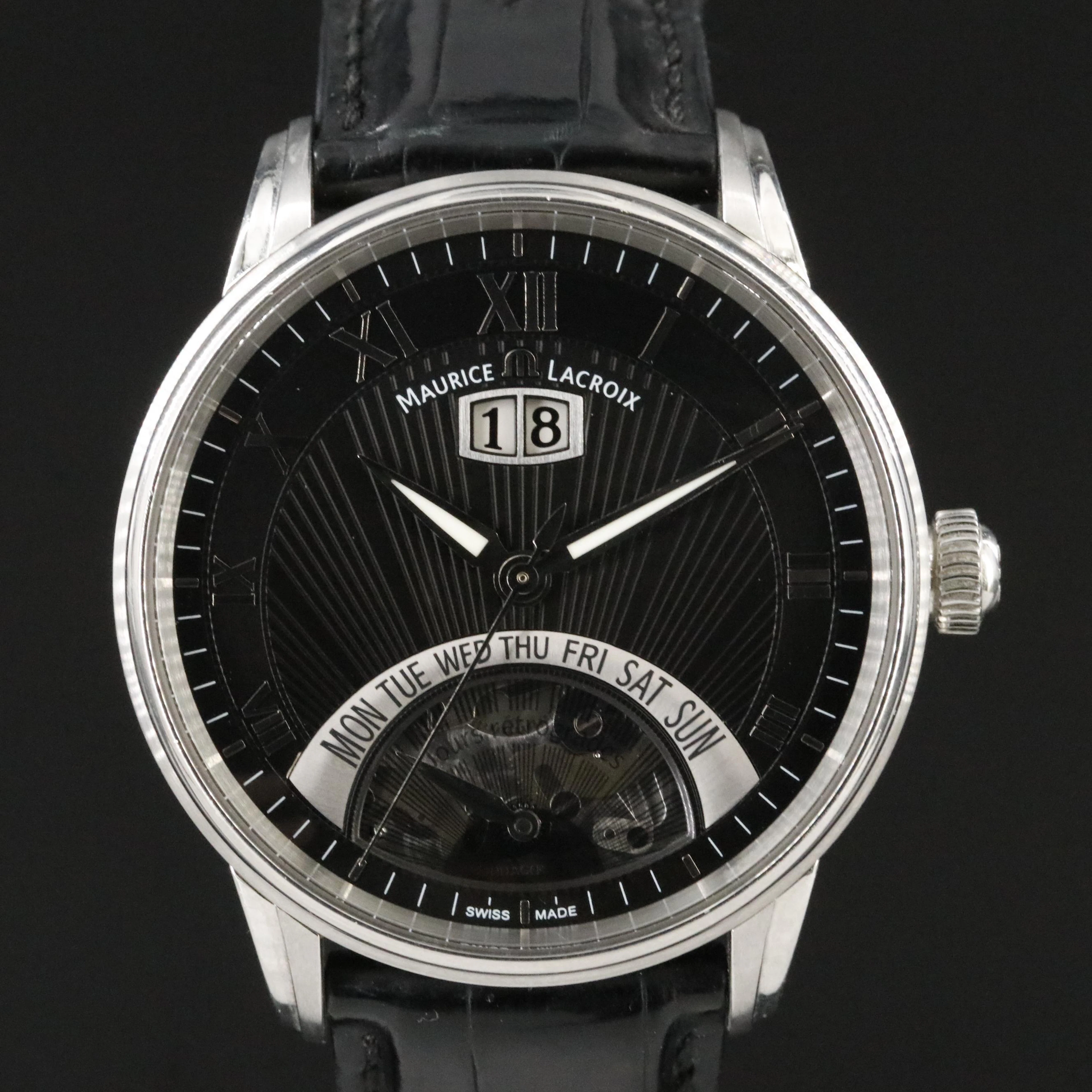 Maurice Lacroix Masterpiece Jours Retrograde Automatic Watch MP6358