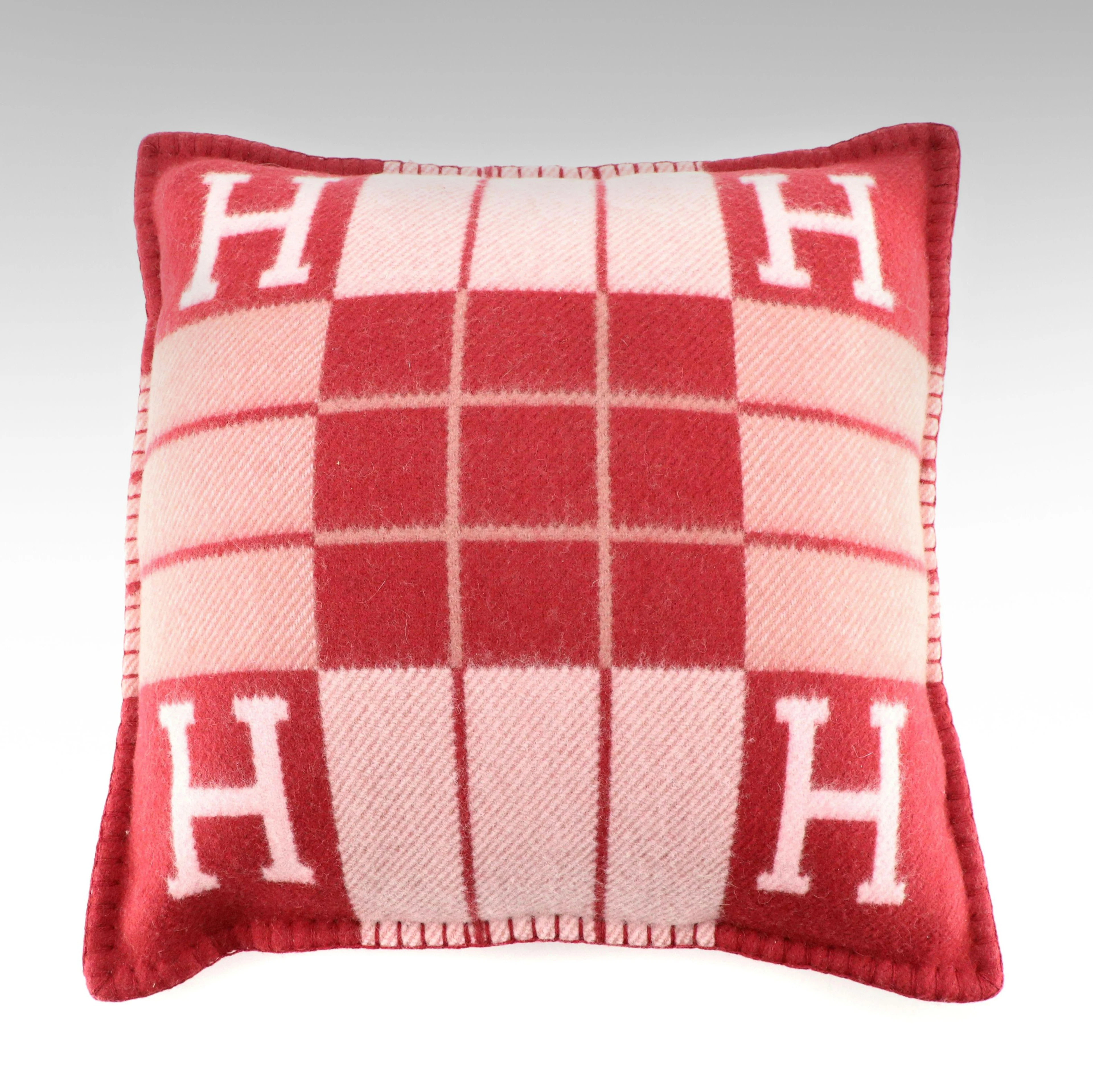 Hermès Avalon III Merino Wool/Cashmere Small Throw Pillow