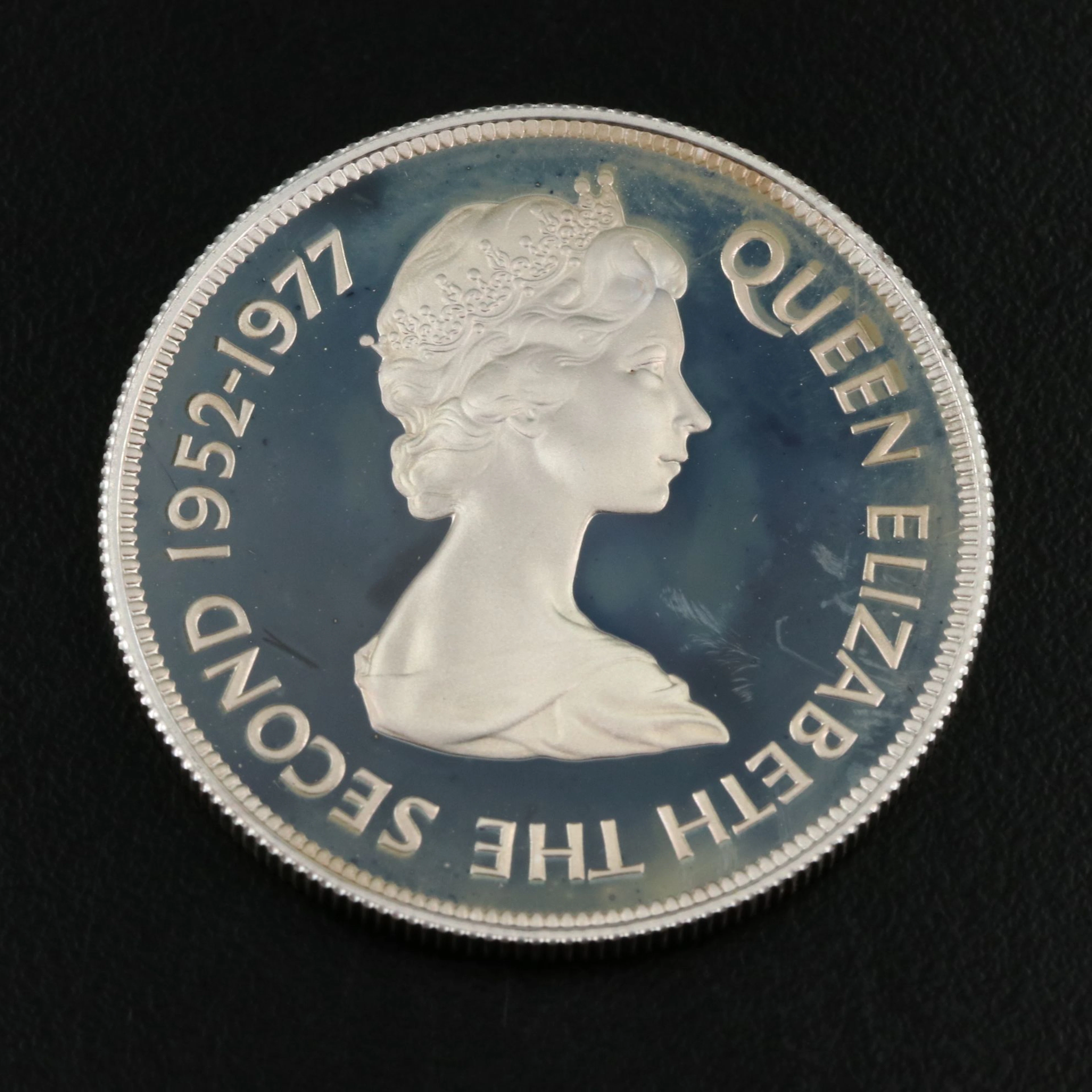 1977 Mauritius 25 Rupees Silver Coin
