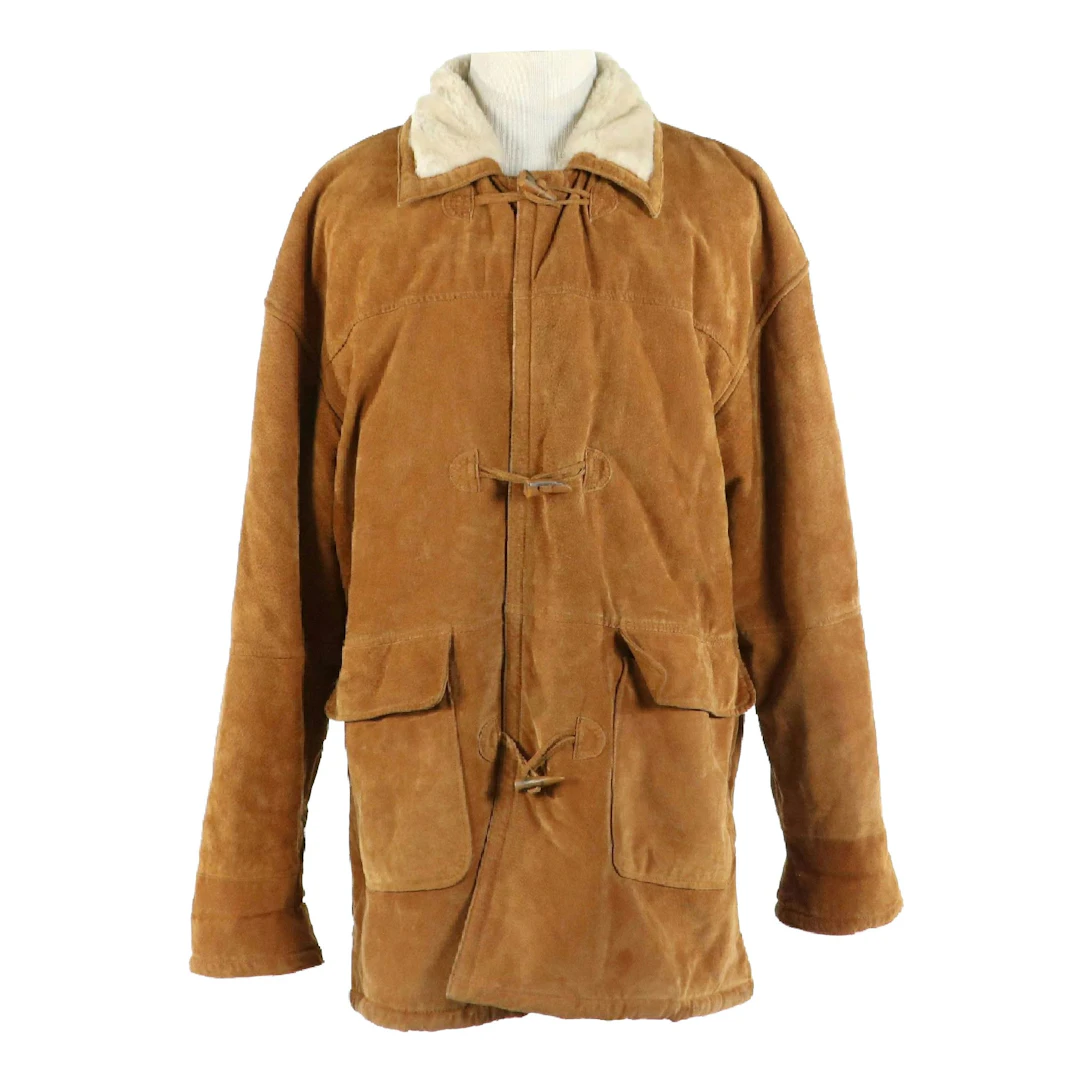 Men's Adventure Bound/Wilsons Leather Suede Zip Jacket, Vintage