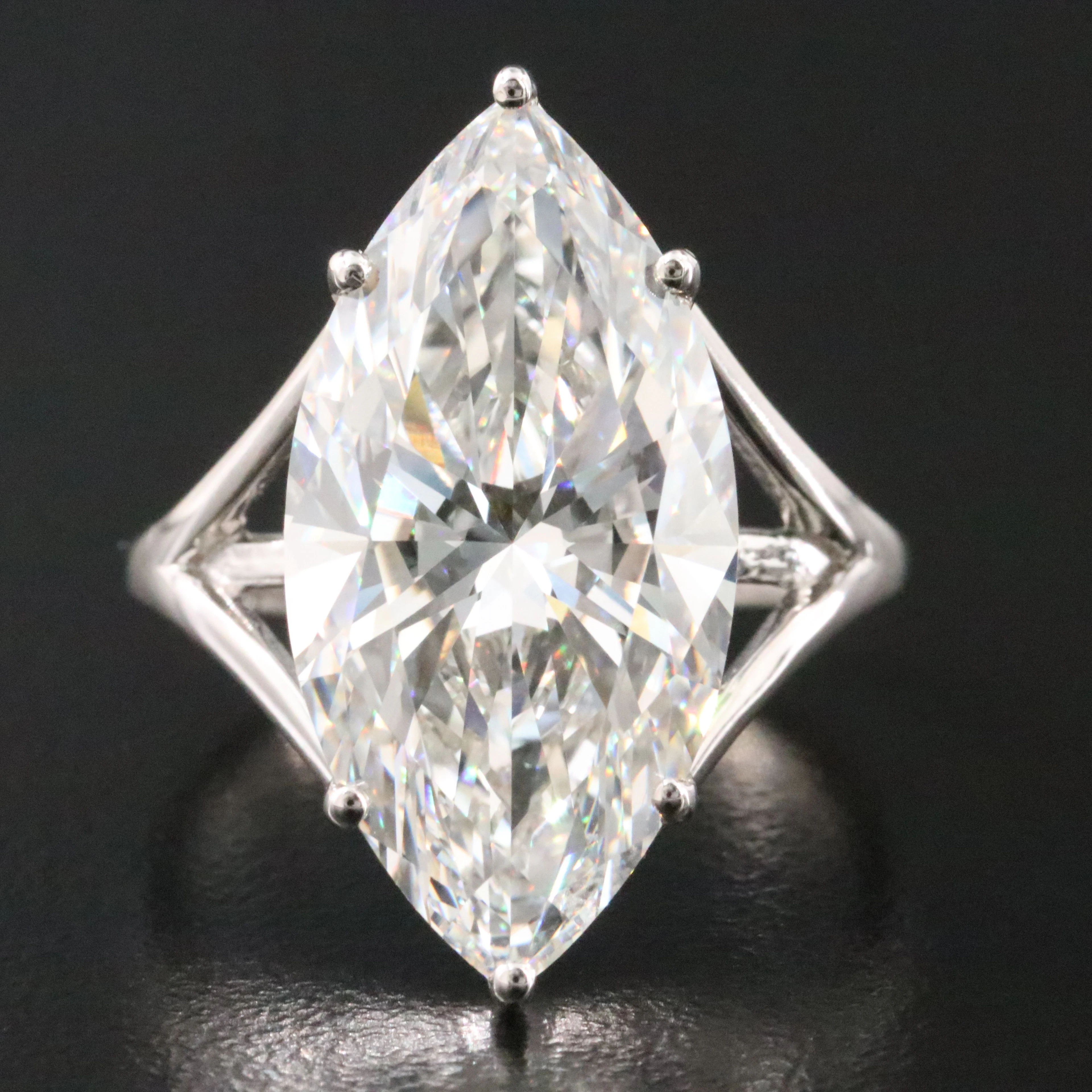 14K 10.27 CT Lab Grown Diamond Solitaire Ring with IGI Report