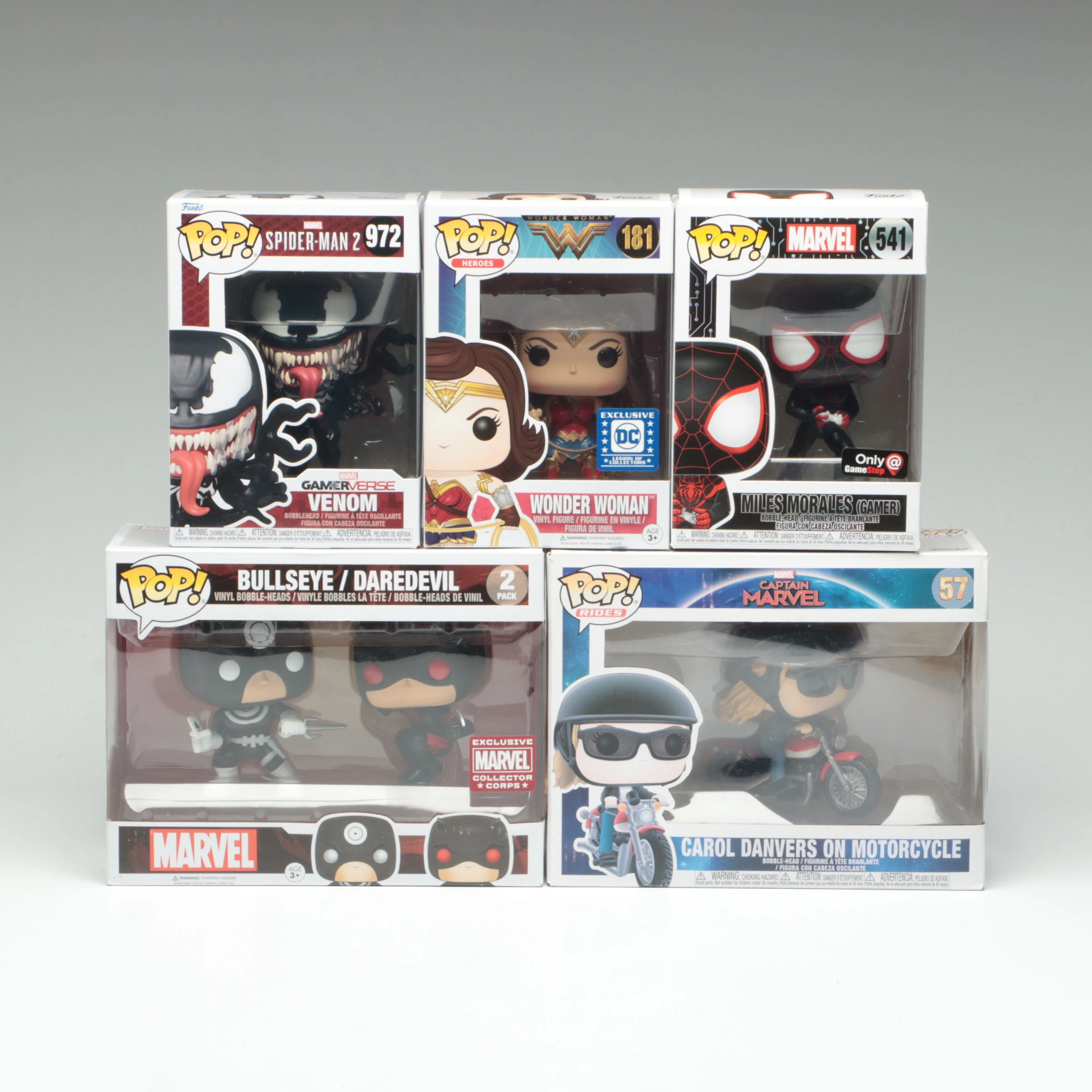 Funko Pop! Marvel "Venom" with DC "Wonder Woman" and More Vinyl Figures