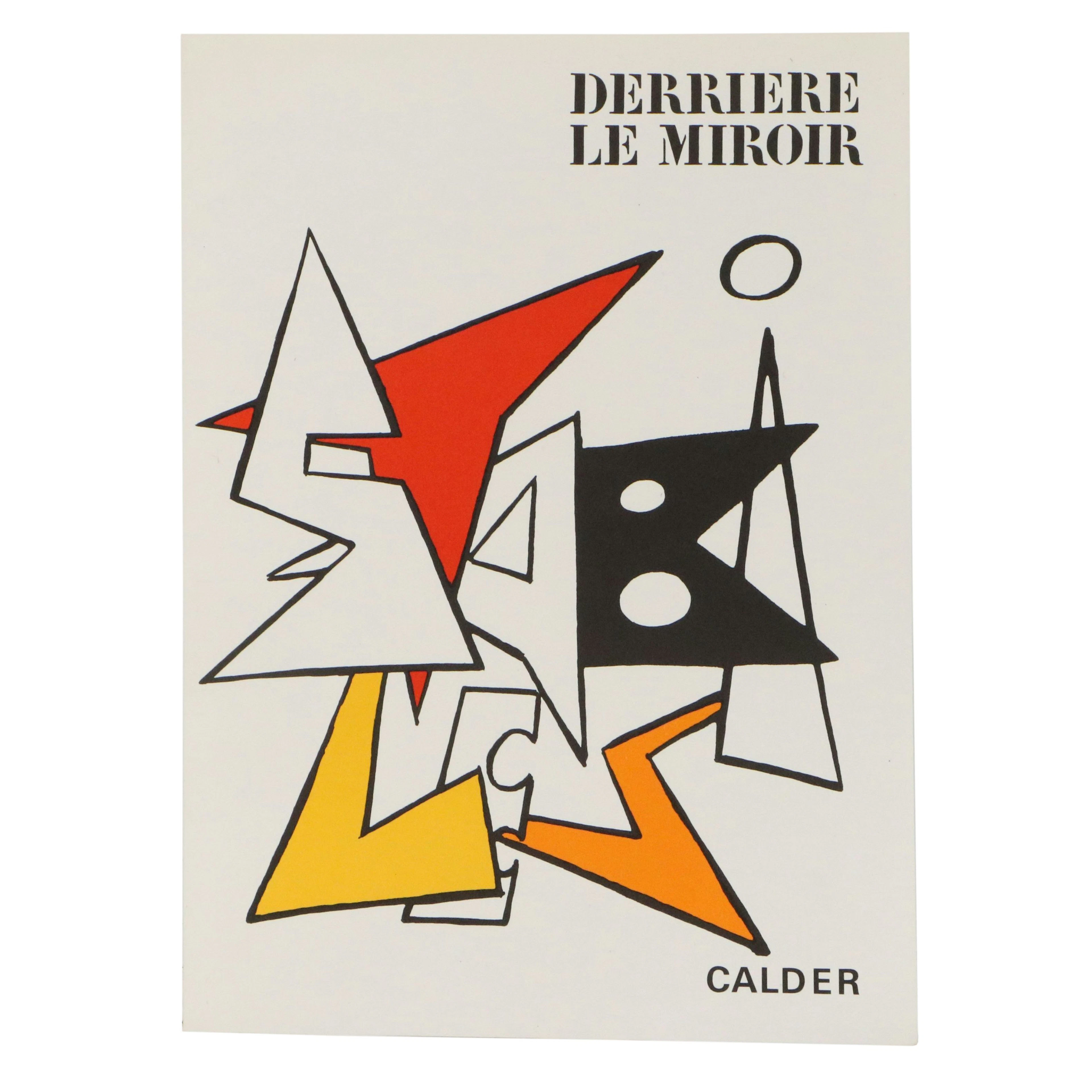 Alexander Calder Lithograph Cover of "Derrière le Miroir," 1963