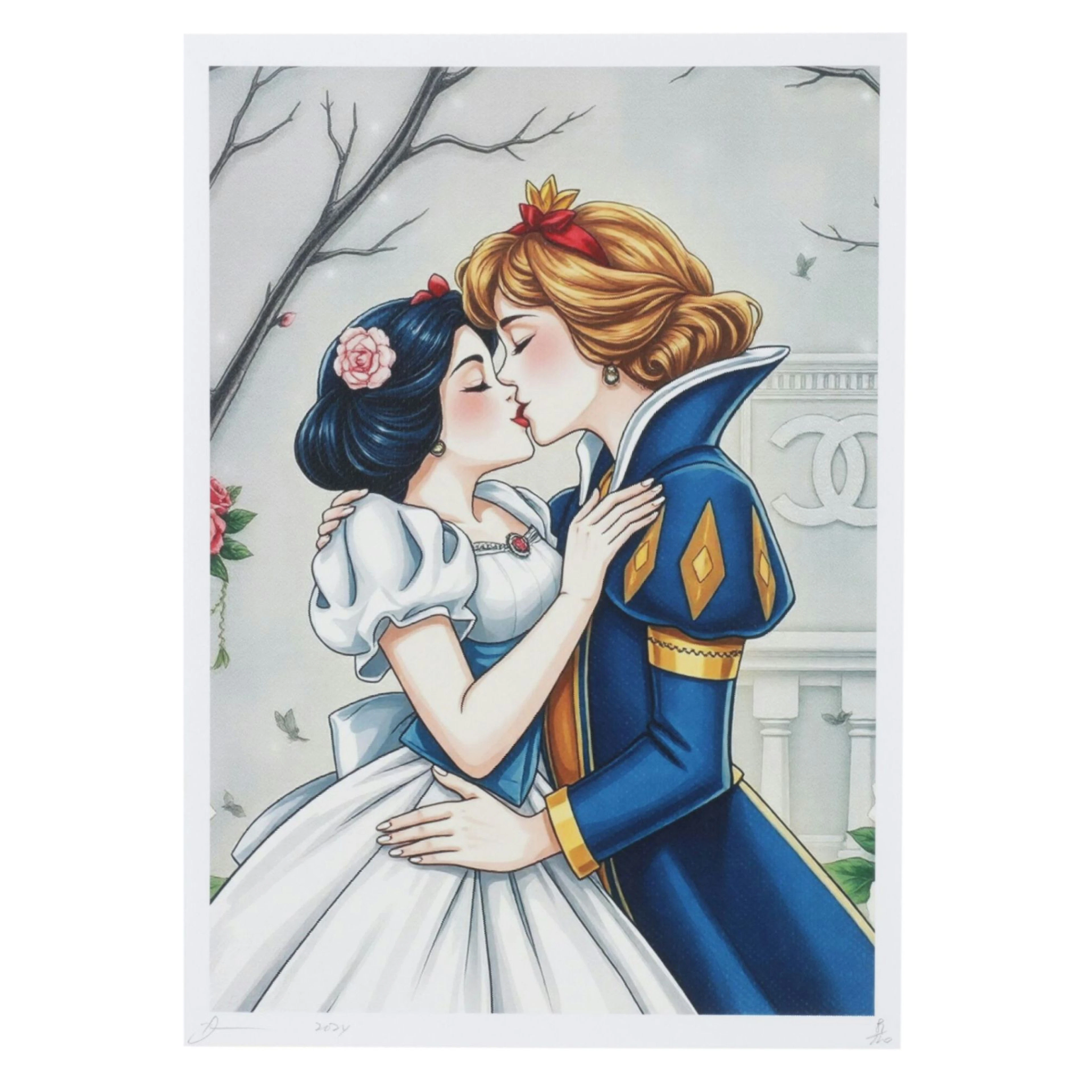 Death NYC Pop Art Homage to Disney Princesses x Chanel, 2024