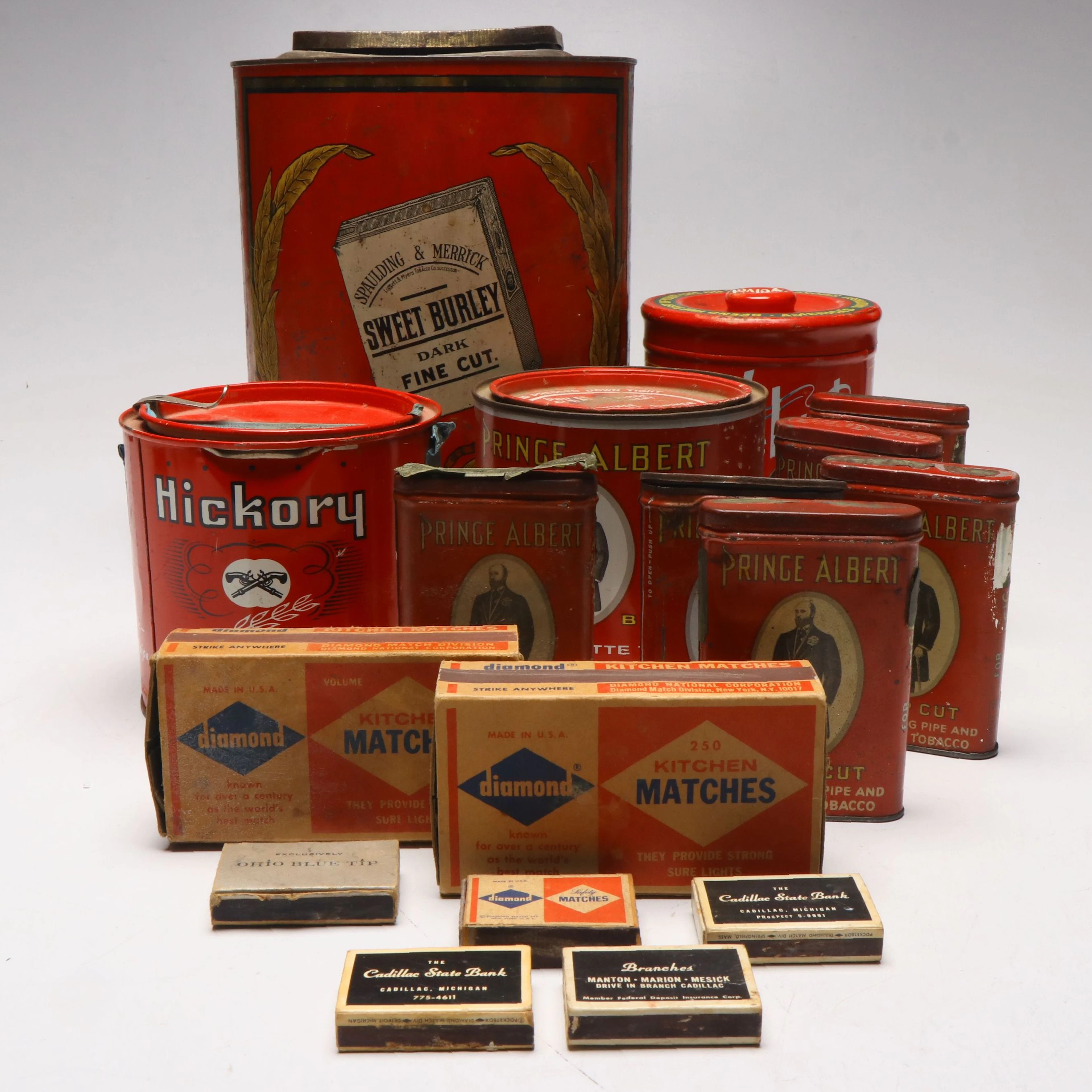 Sweet Burley, Prince Albert, and More Tobacco Tins, Late 19th/Early 20th C.