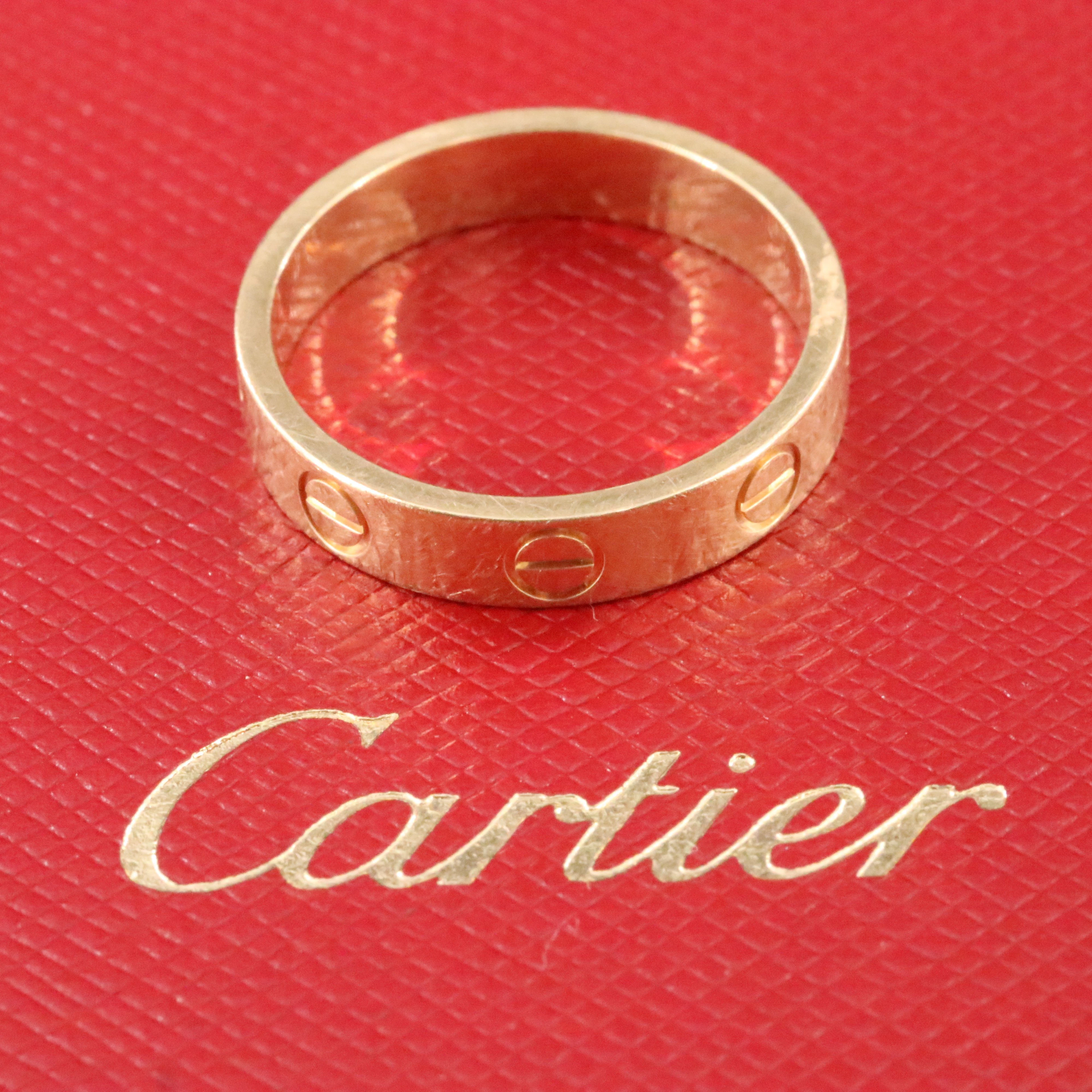Cartier LOVE 18K Eternity Ring with COA